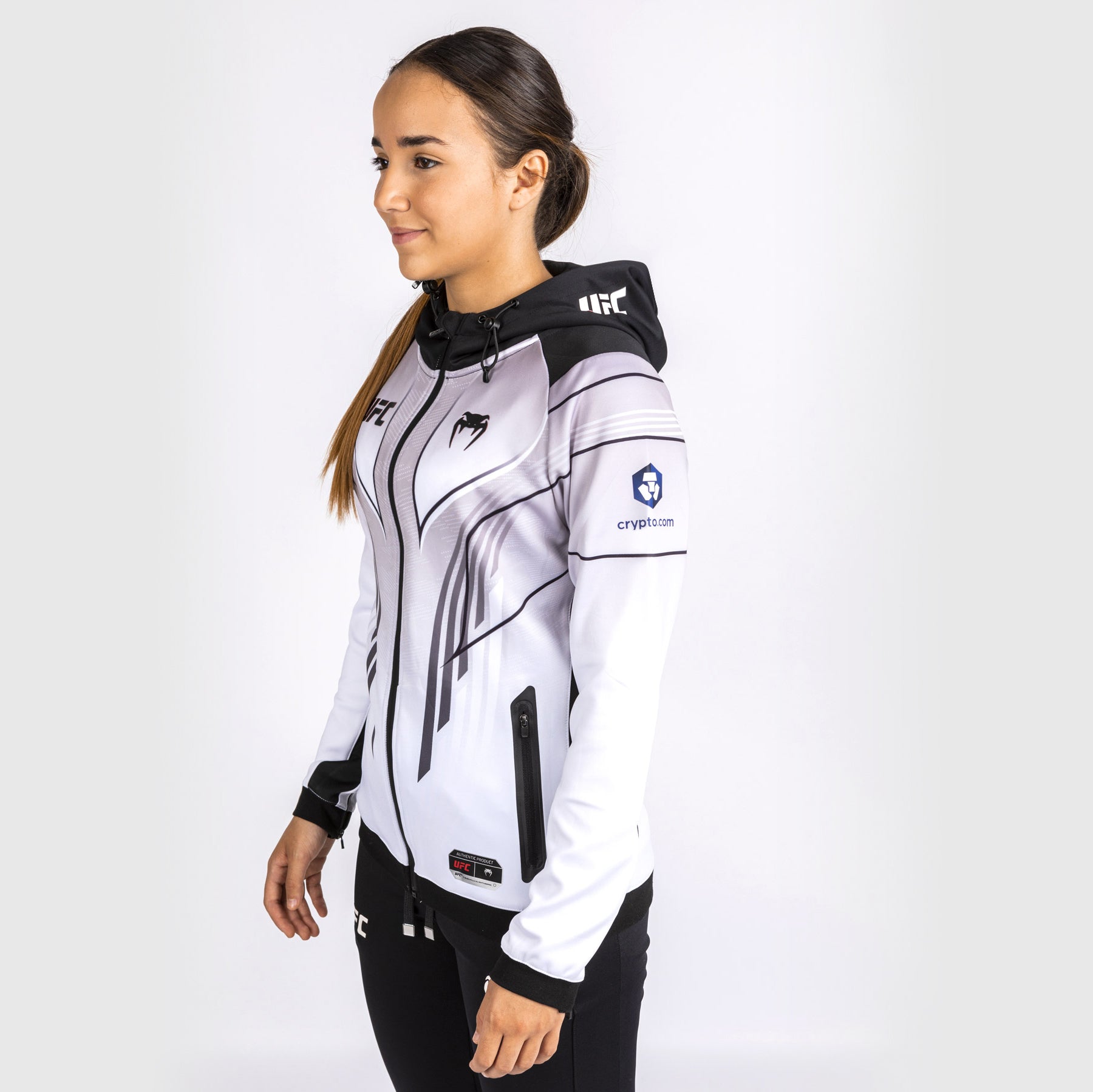 ufc-venum-authentic-fight-night-2-0-walkout-hoodie-damen-personalisiert-wei image 4