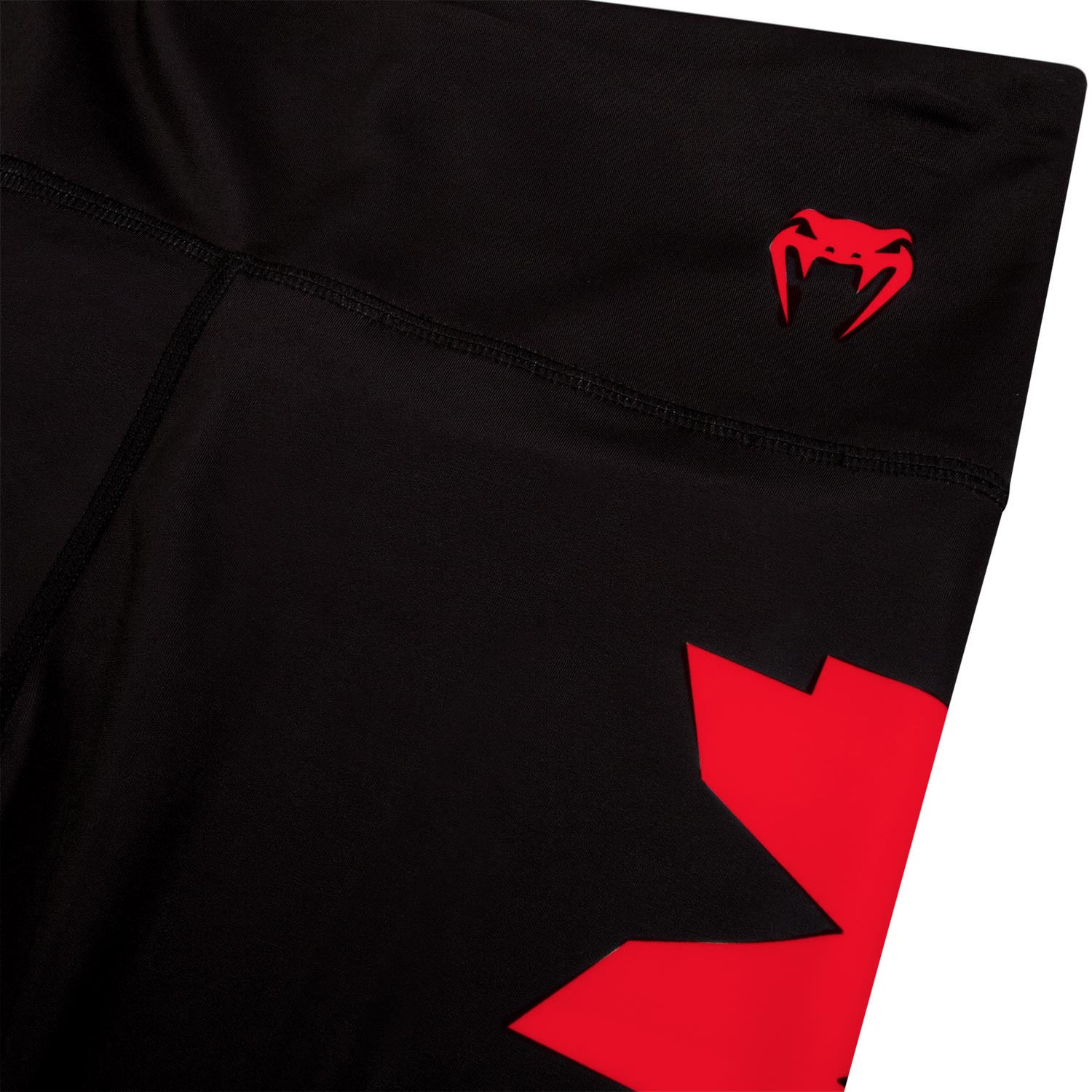 venum-giant-kurze-leggings-crops-schwarz-rot image 5
