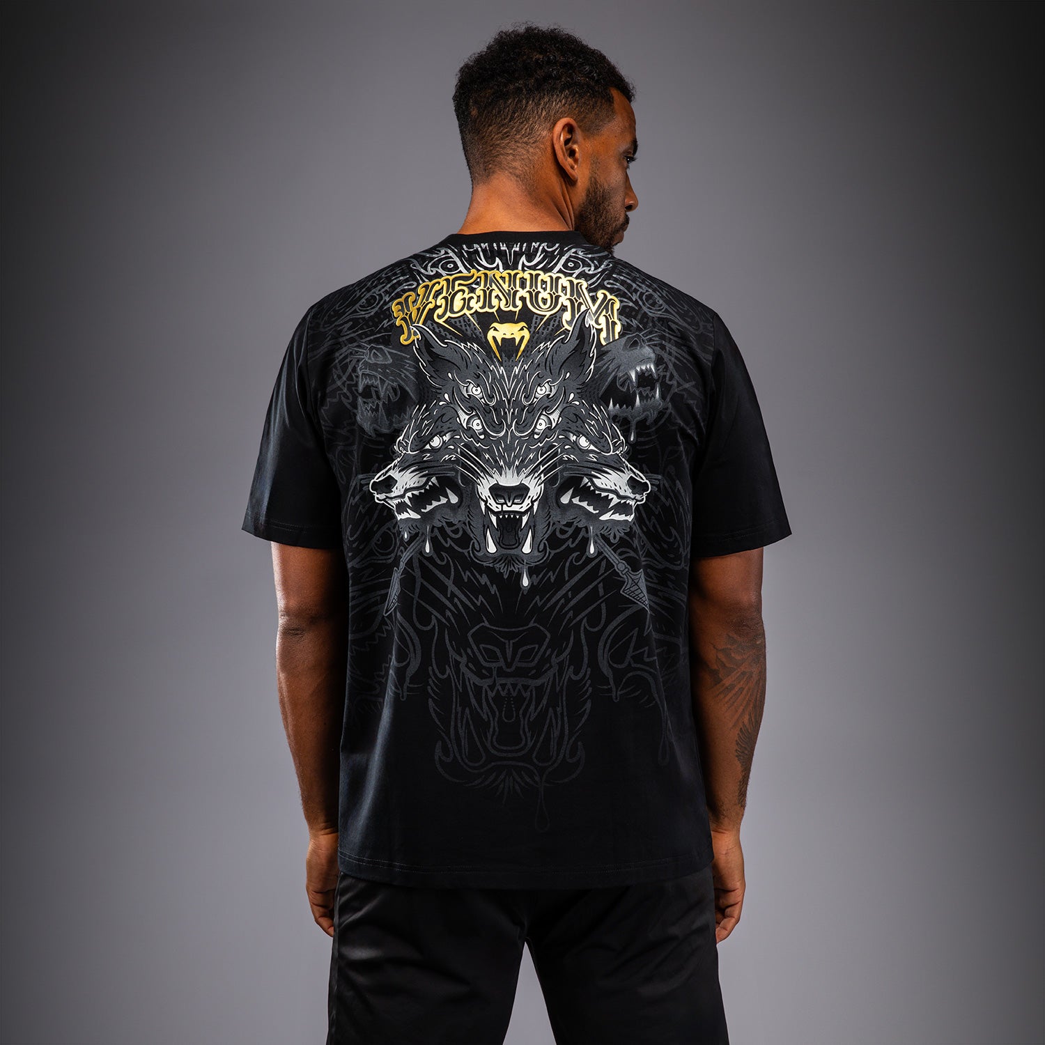 venum-wolf-atak-t-shirt-schwarz-grau image 3