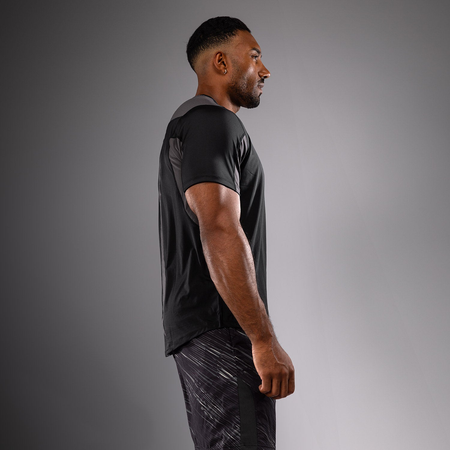 venum-rapid-dry-tech-t-shirt-schwarz-sturmgrau image 4