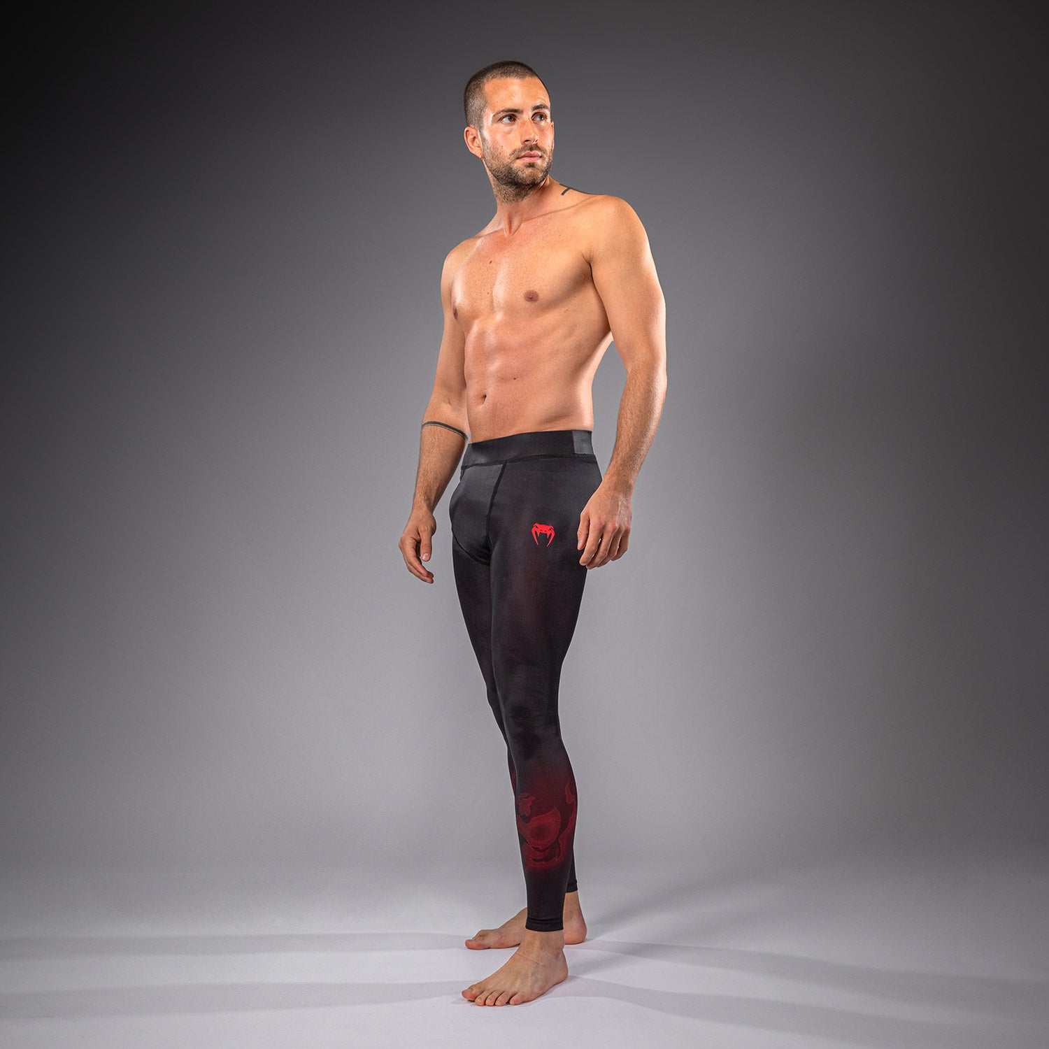 venum-spectre-spats-herren-kompressionshose-schwarz-rot image 3