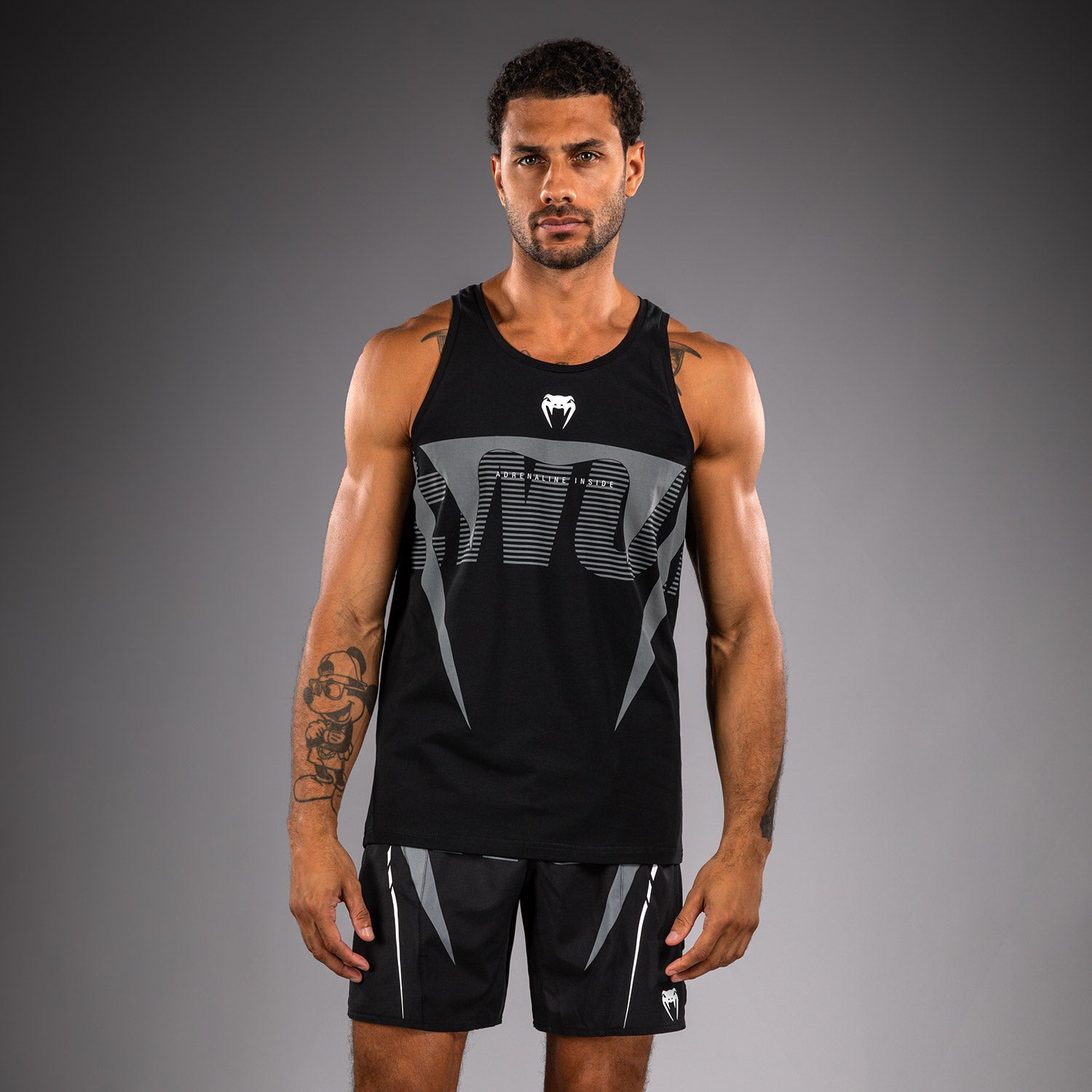 venum-adrenaline-tank-top-schwarz-silbergrau-herren image 1