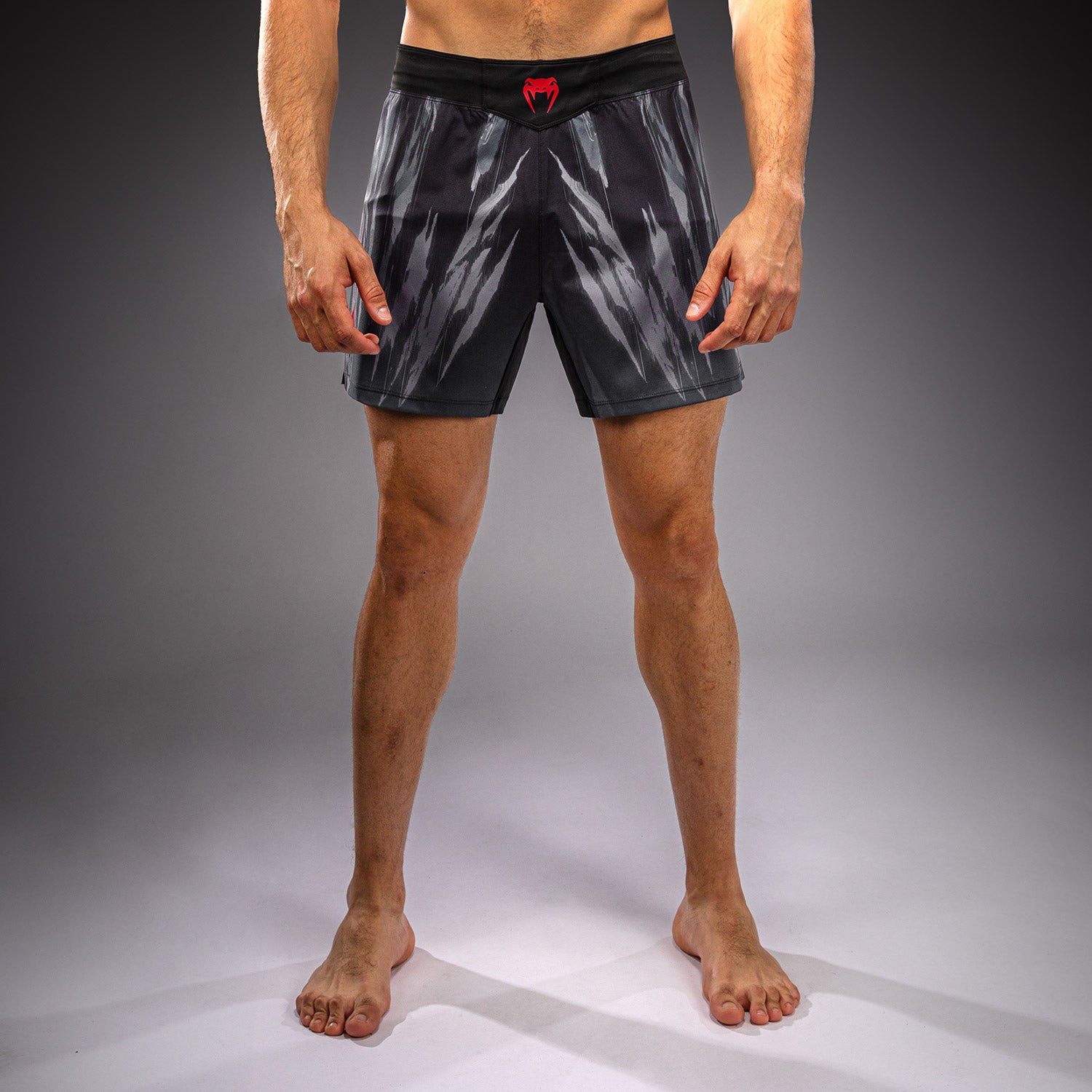 venum-demon-fightshorts-schwarz-grau-herren image 1