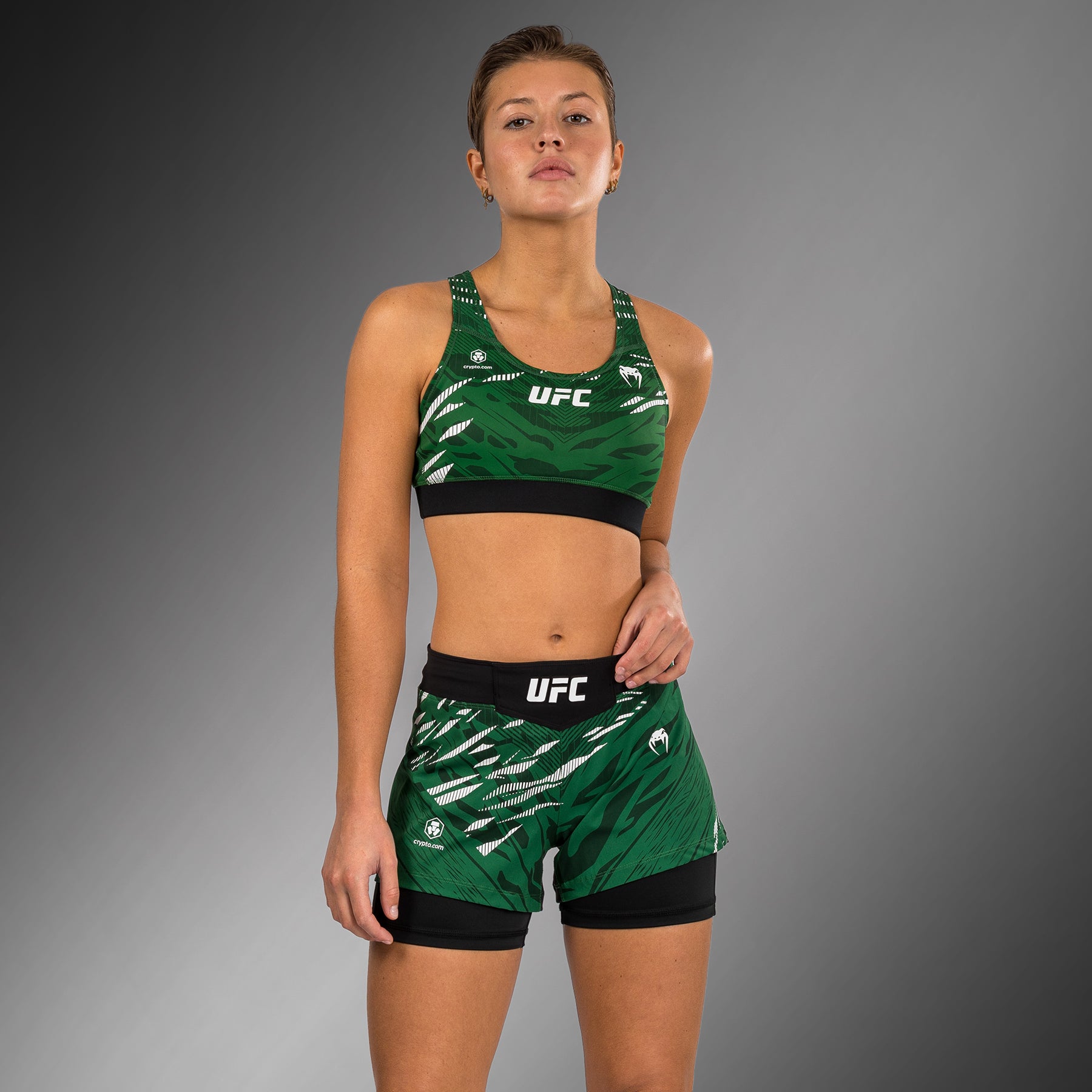 ufc-fusion-by-venum-authentic-fight-night-damen-fight-short-gr-n image 3