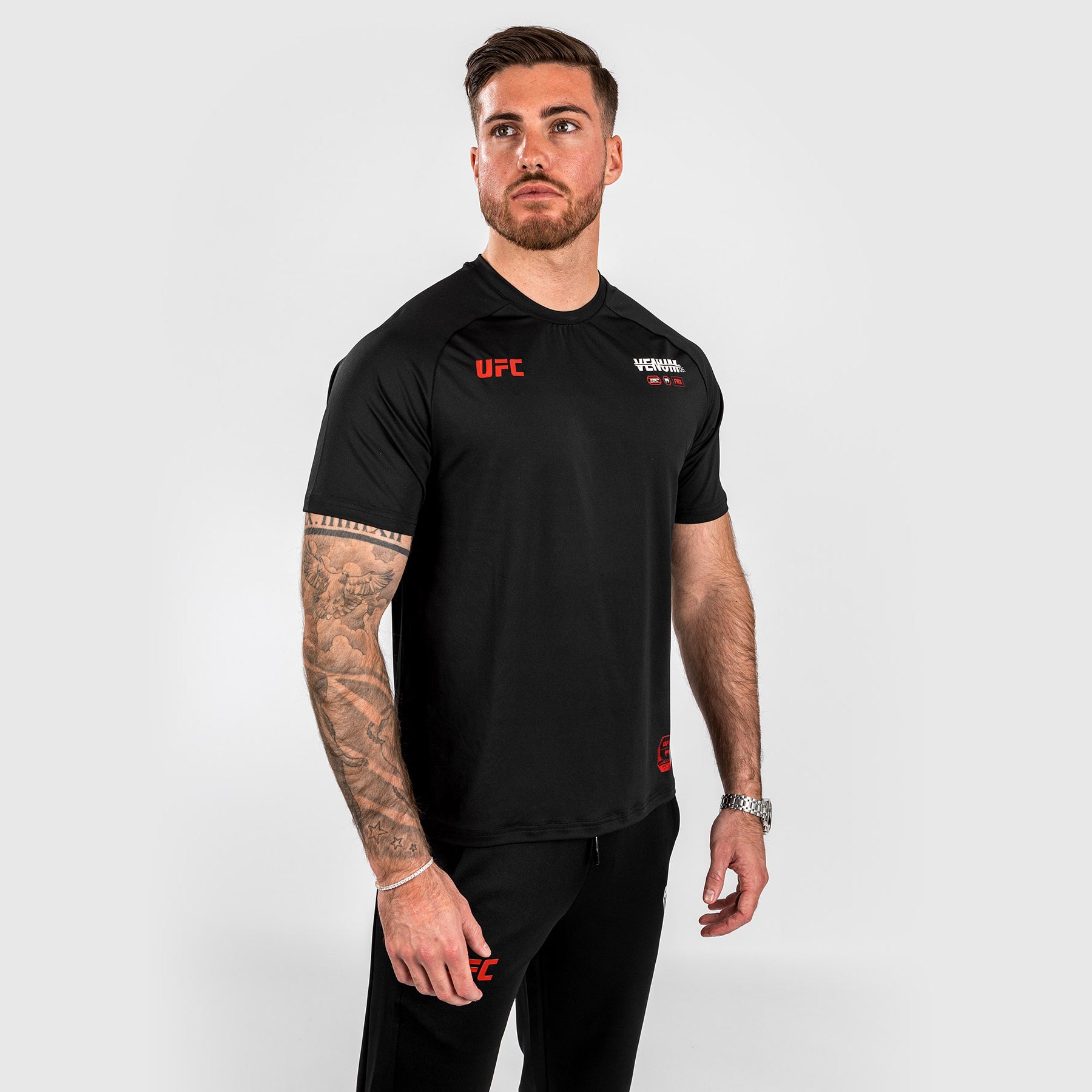 ufc-adrenaline-by-venum-fight-week-dry-tech-t-shirt-herren-schwarz image 3