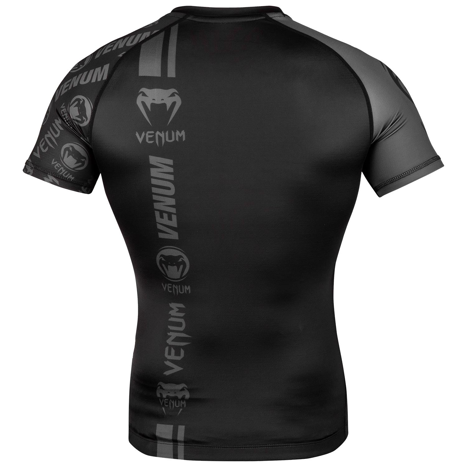 venum-logos-rashguard-kurzarm-schwarz-schwarz image 4