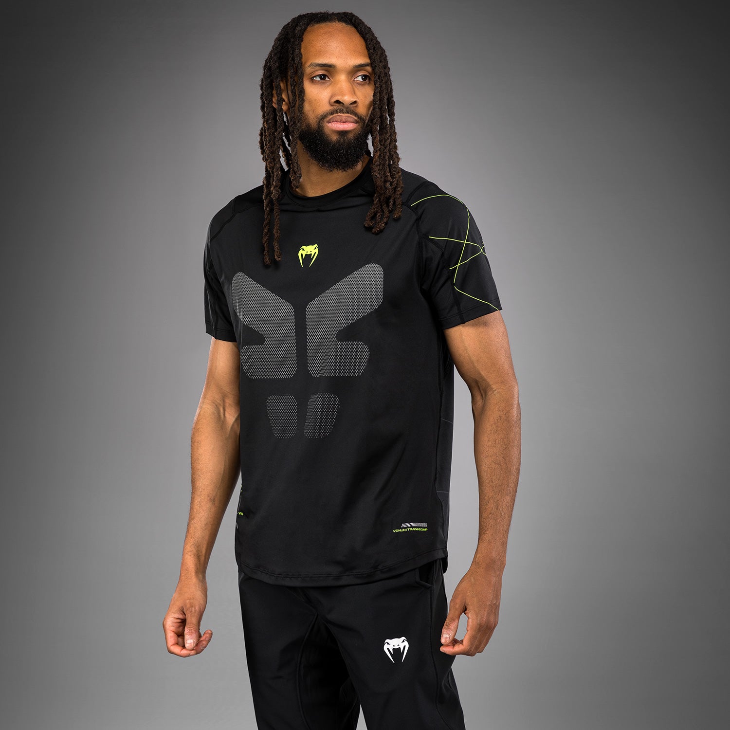 venum-training-camp-4-0-dry-tech-t-shirt-herren-schwarz-neongr-n image 2