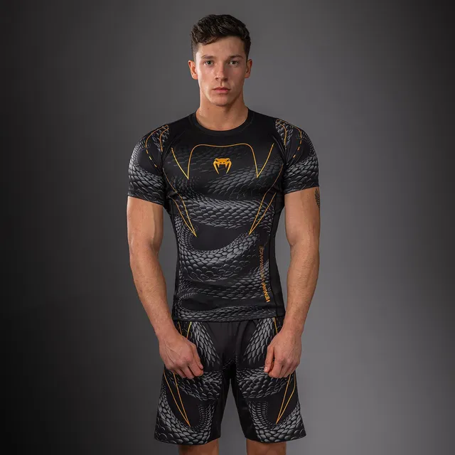 venum-matupa-kurzarm-rashguard-schwarz-grau-gold image 1