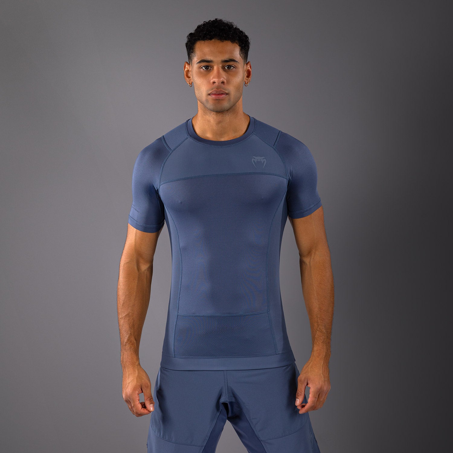 venum-g-fit-air-herren-kurzarm-rashguard-nebelblau image 1