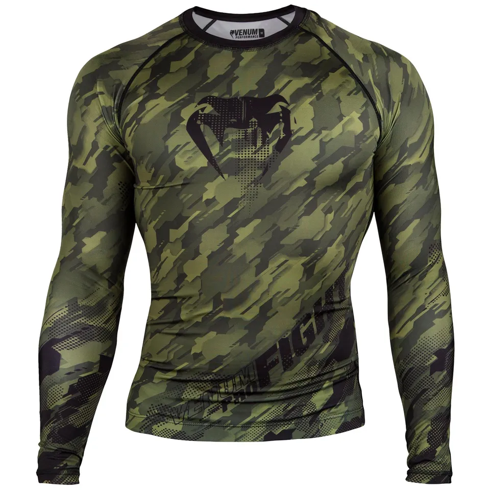 venum-tecmo-rashguard-langarm-herren-khaki image 1