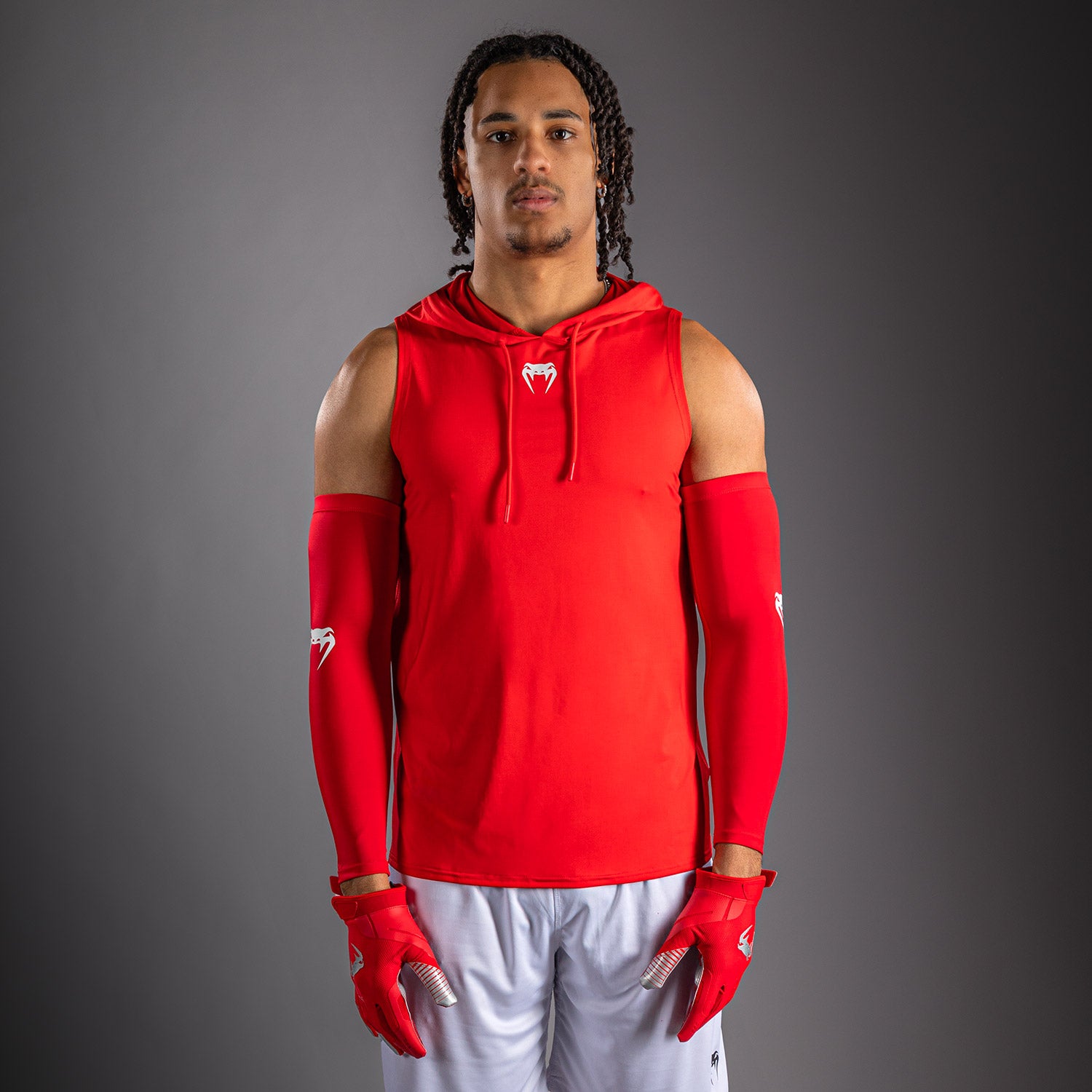 venum-elite-rmelloser-dry-tech-kapuzenpullover-rot image 1