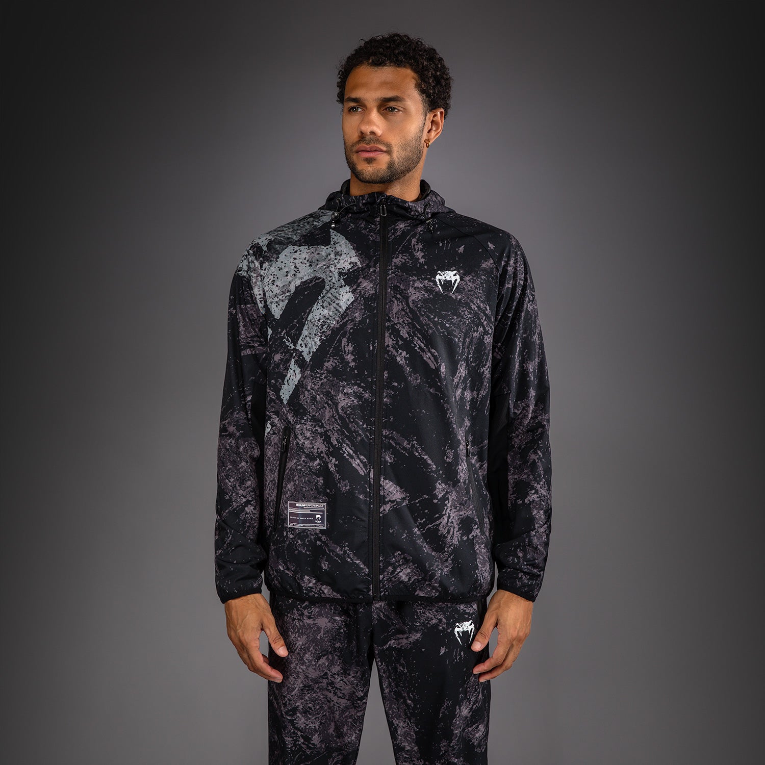 venum-rage-workout-trainingsjacke-schwarz-grau image 1