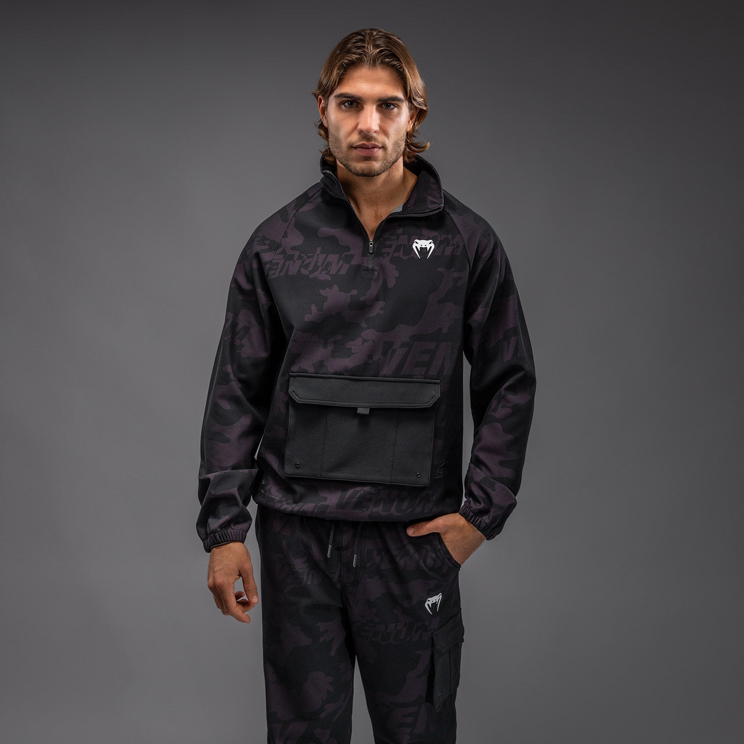 venum-trooper-trainingsanzug-jacke-herren-schwarz-lila image 1