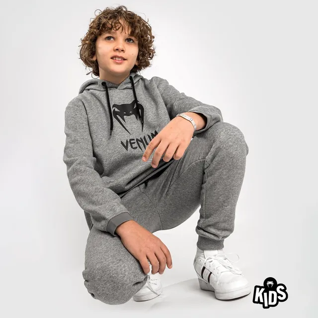 venum-classic-hoodie-kinder-hellgrau-meliert image 1