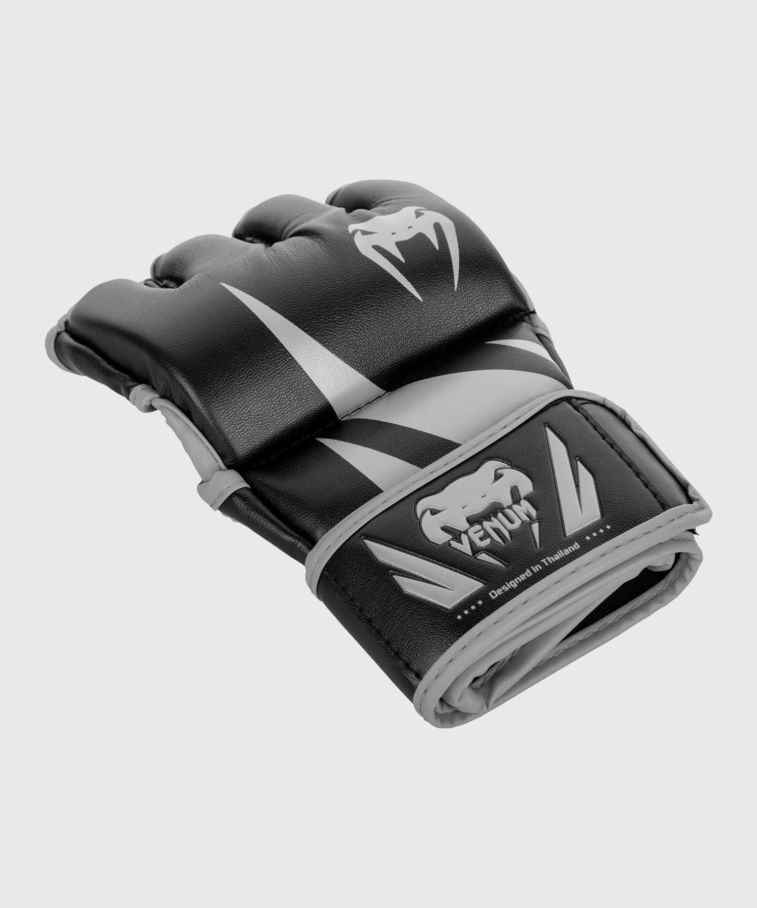 venum-challenger-mma-handschuhe-ohne-daumen-schwarz-grau image 2