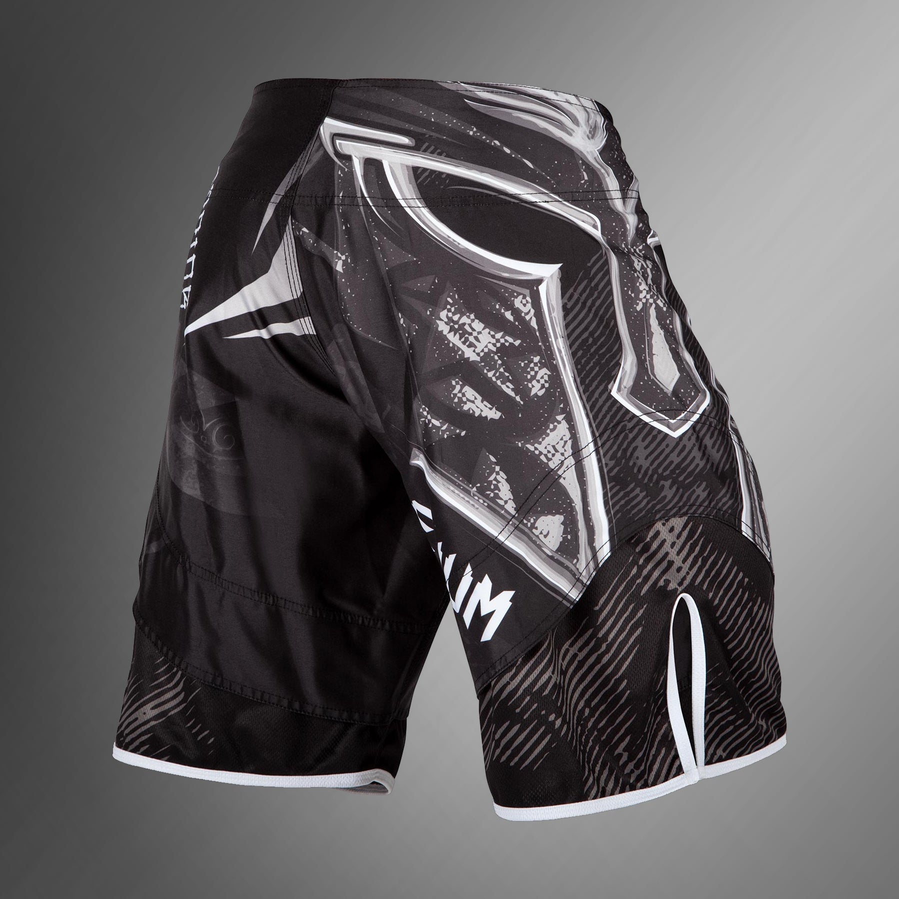 venum-gladiator-3-0-kampfshorts-mma-shorts-schwarz-wei image 2