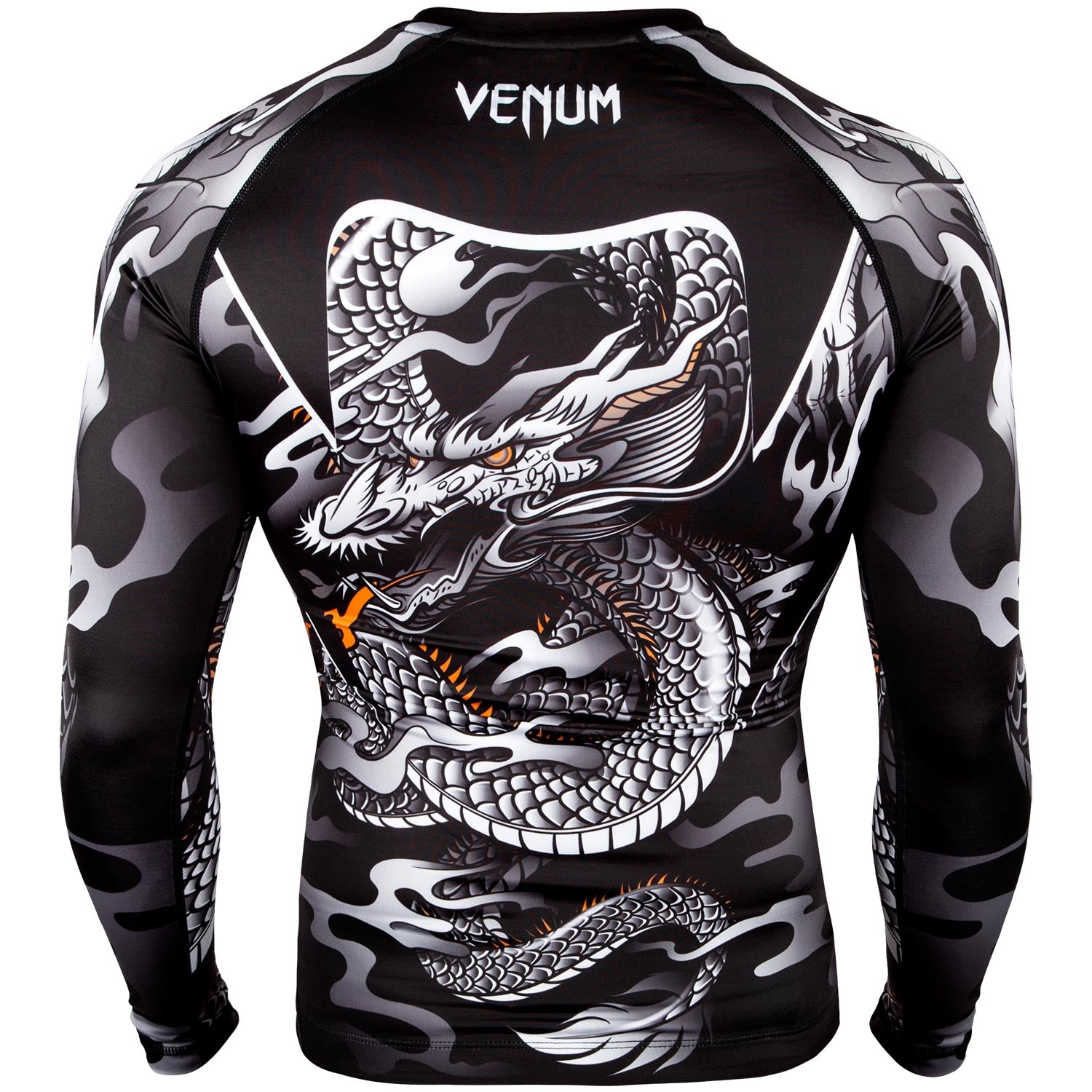venum-dragon-s-flight-rashguard-langarm-schwarz-wei image 4