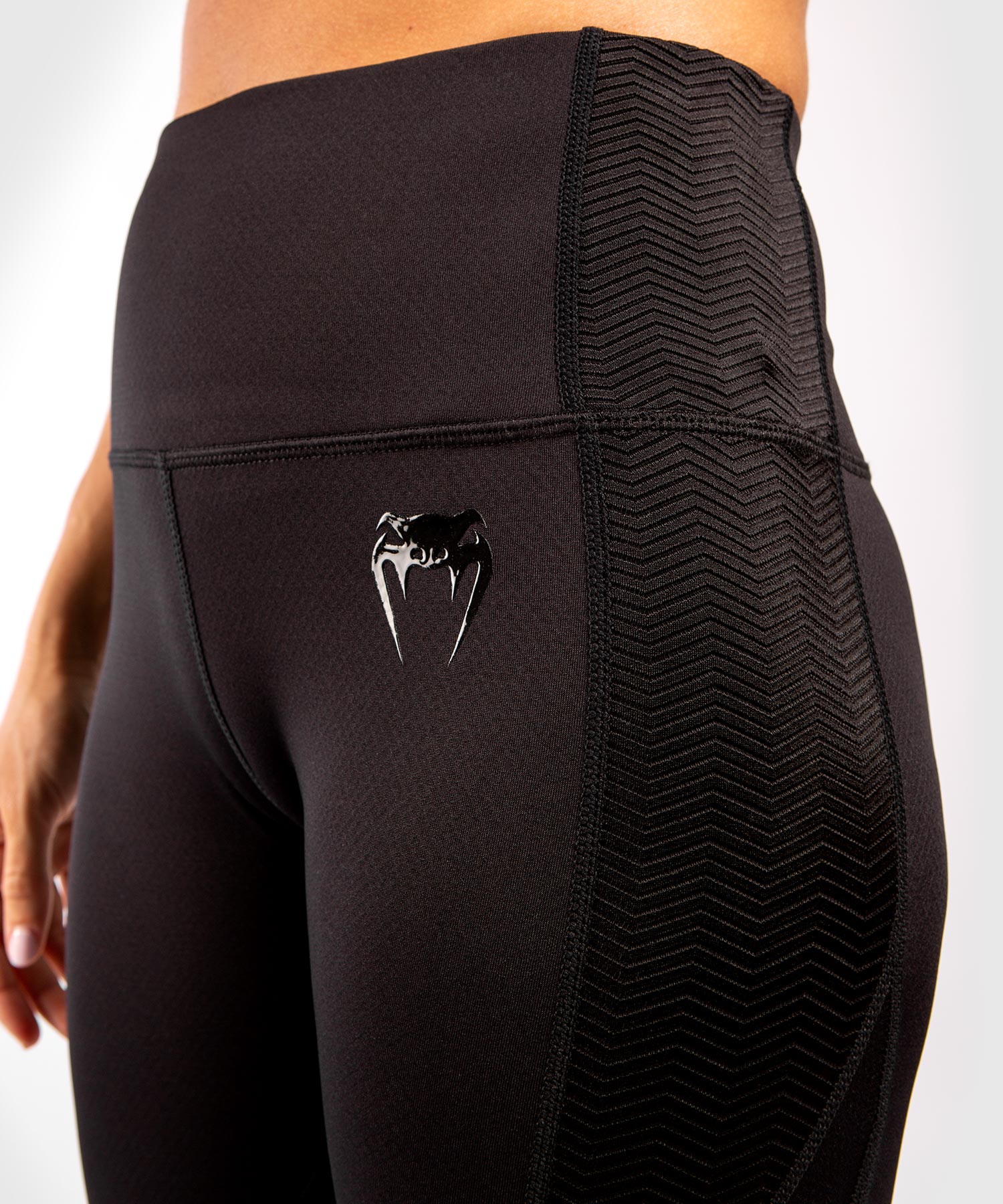 venum-g-fit-leggings-damen-schwarz-schwarz-mit-mesh image 5