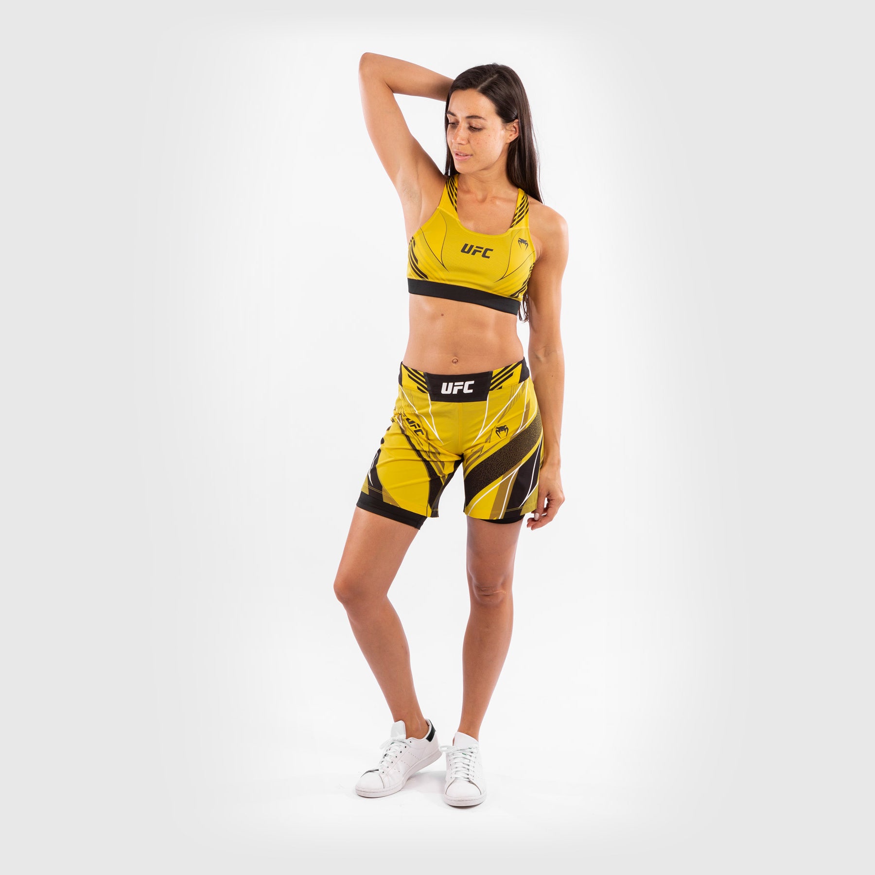 venum-ufc-authentic-fight-night-long-fit-damen-fightshorts-gelb image 8