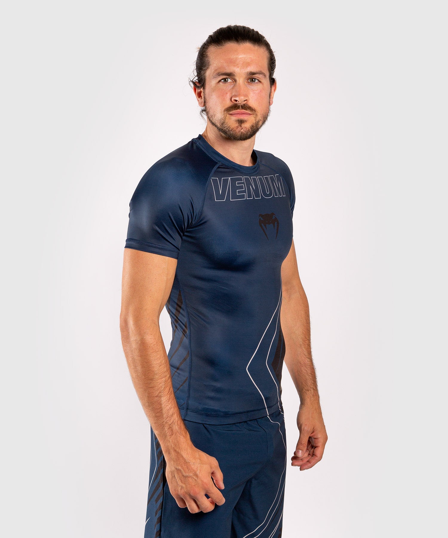 venum-contender-5-0-rashguard-kurzarm-marineblau-sand image 3