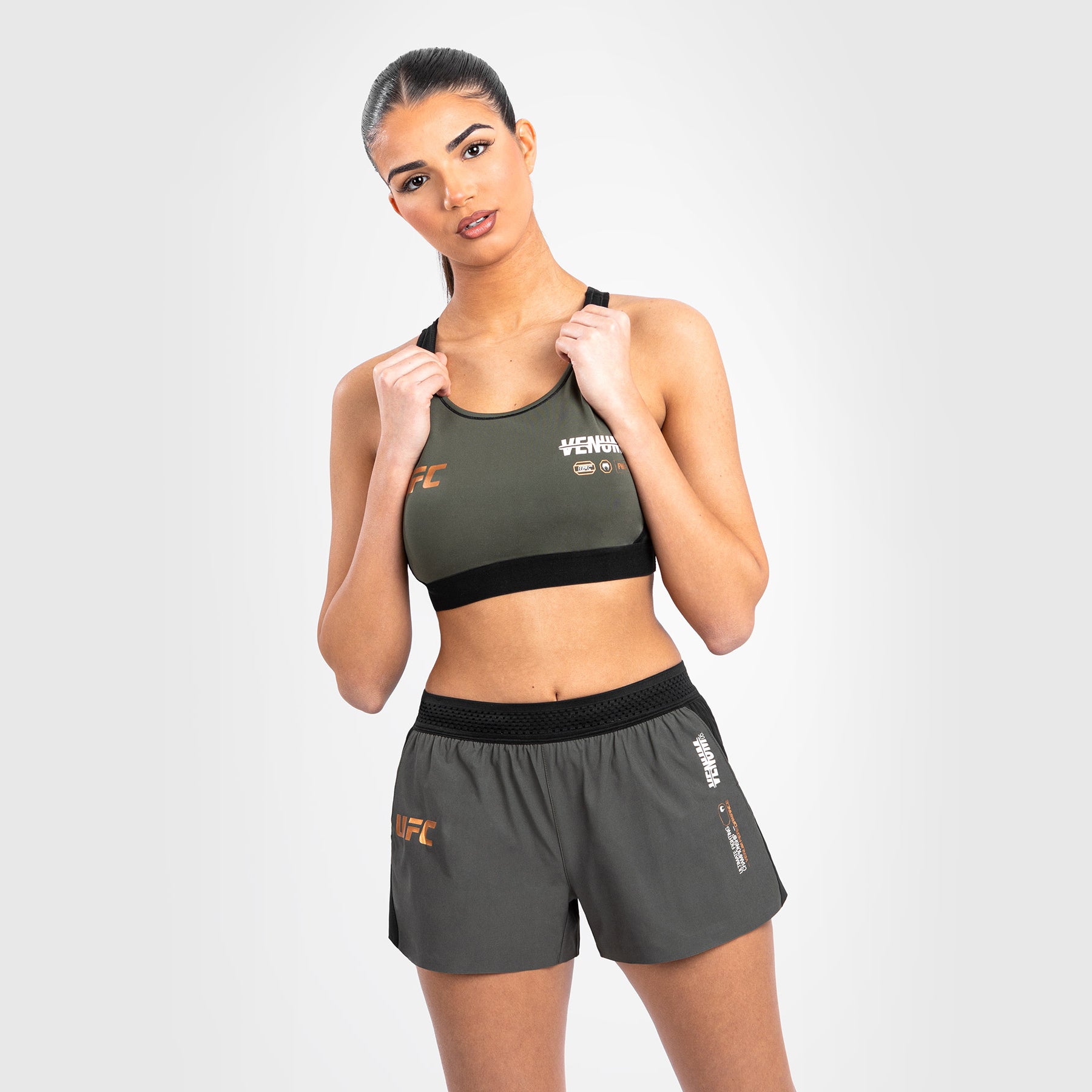 ufc-adrenaline-by-venum-fight-week-sport-bh-damen-khaki-bronze image 8