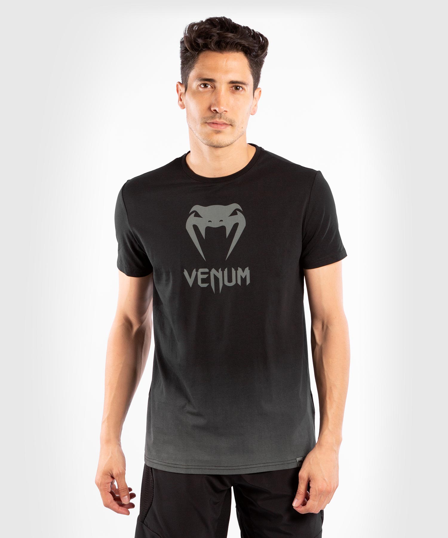 venum-classic-herren-t-shirt-schwarz-dunkelgrau image 1