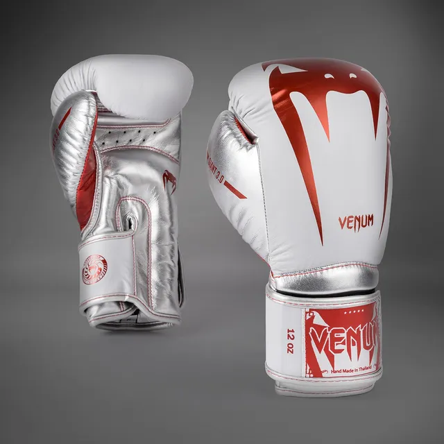 venum-giant-3-0-boxhandschuhe-rot-silber-spezialausgabe image 1