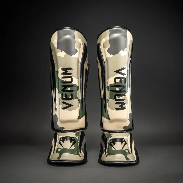 venum-elite-schienbeinschoner-khaki-cremewei image 1