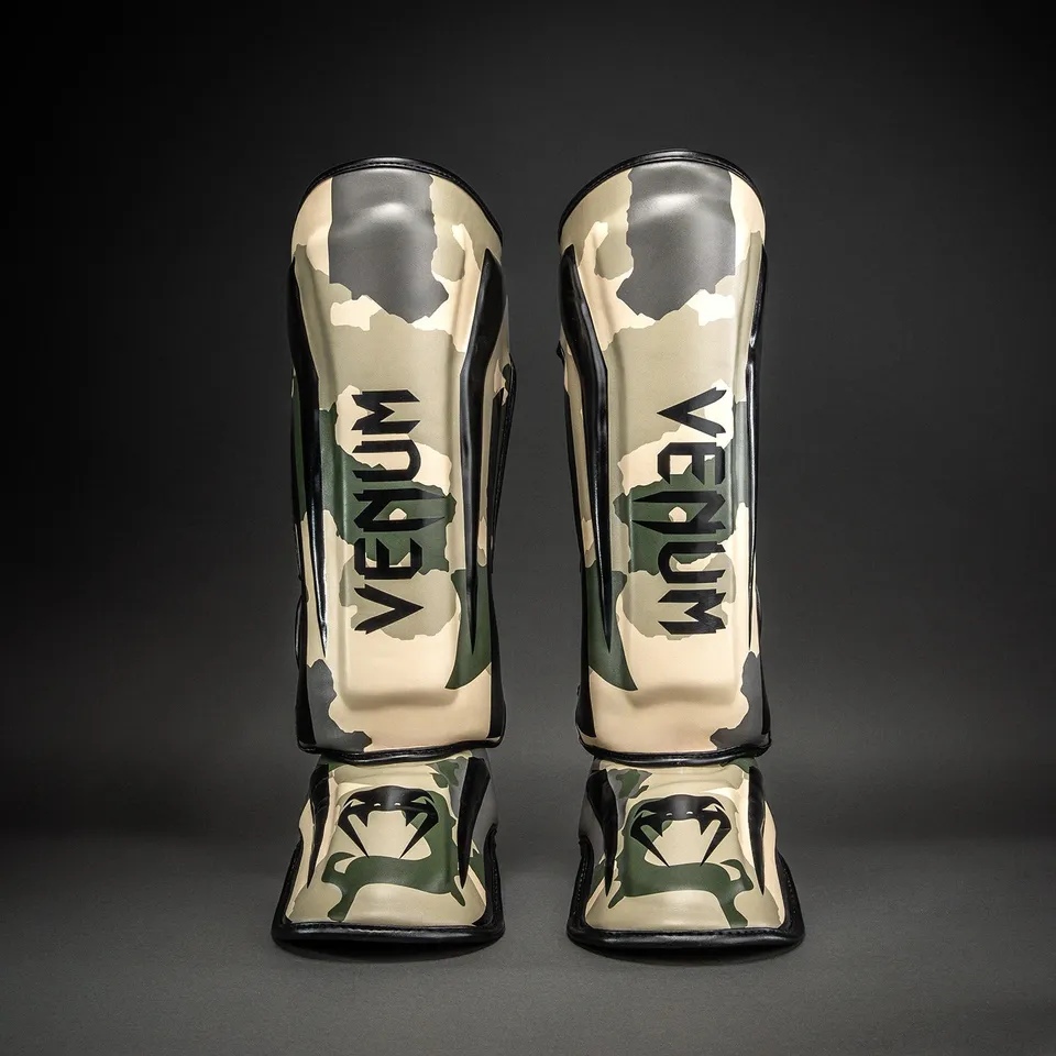 venum-elite-schienbeinschoner-khaki-cremewei image 1