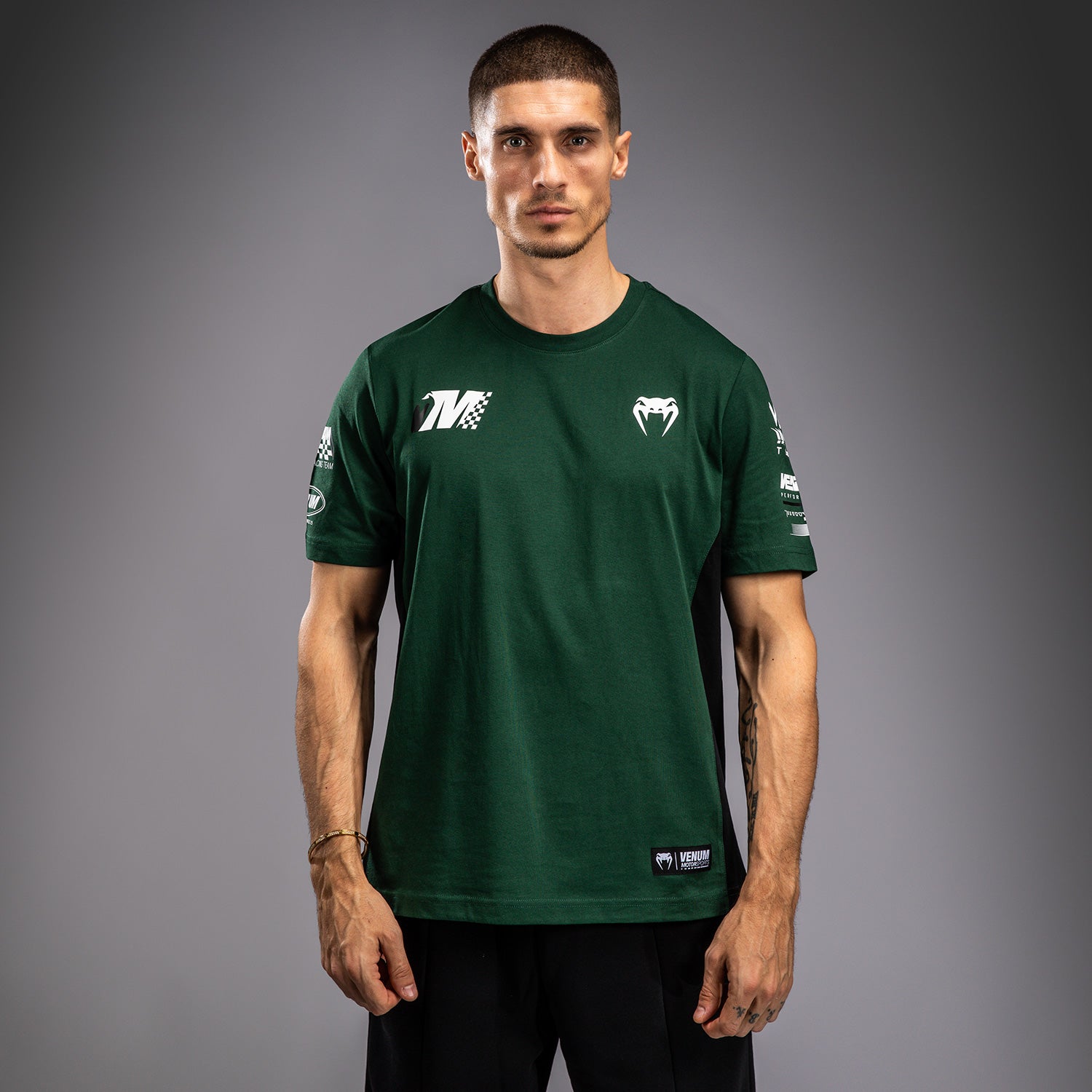 venum-motorsport-t-shirt-herren-tiefes-wald-gr-n image 2