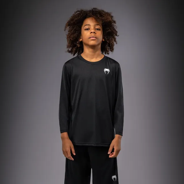 venum-lineup-t-shirt-langarm-f-r-kinder-schwarz-wei image 1