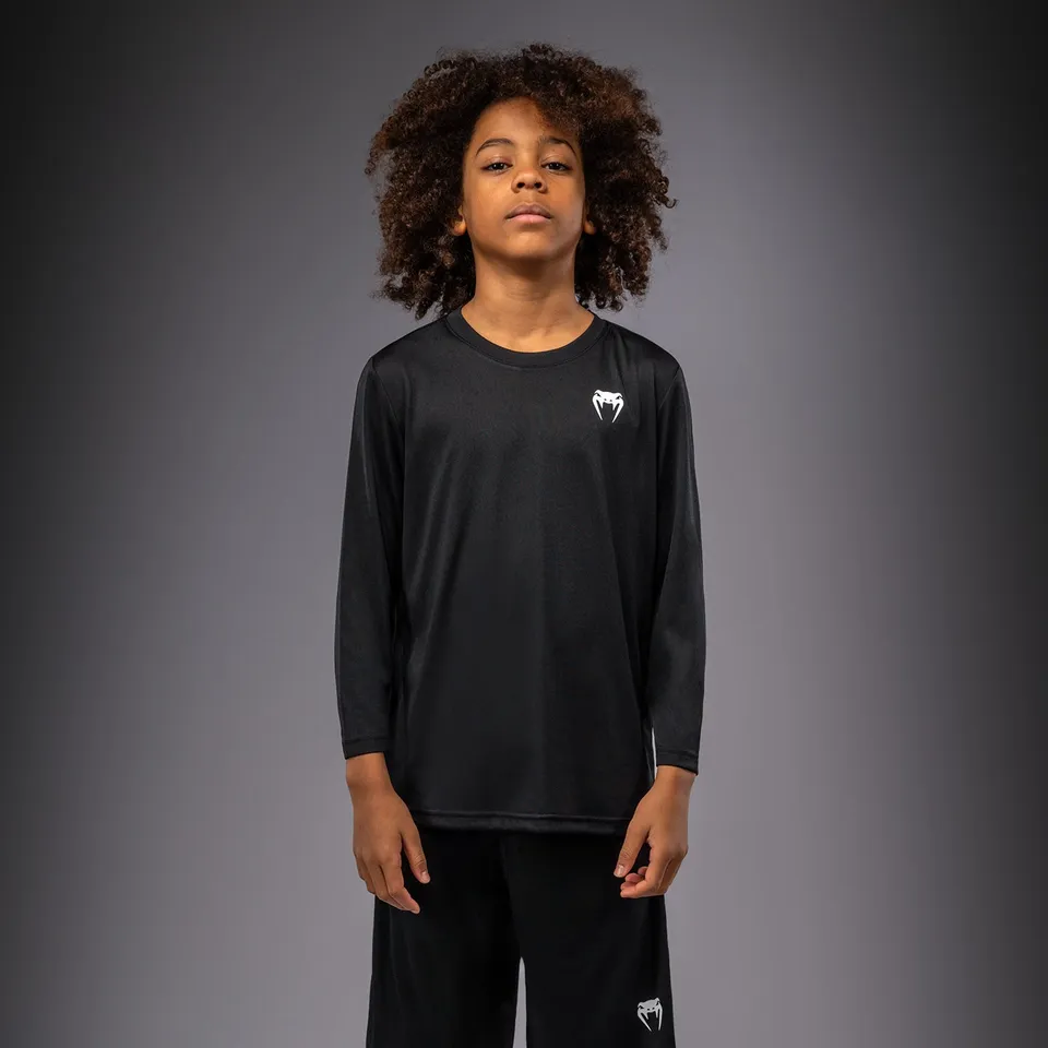 venum-lineup-t-shirt-langarm-f-r-kinder-schwarz-wei image 1