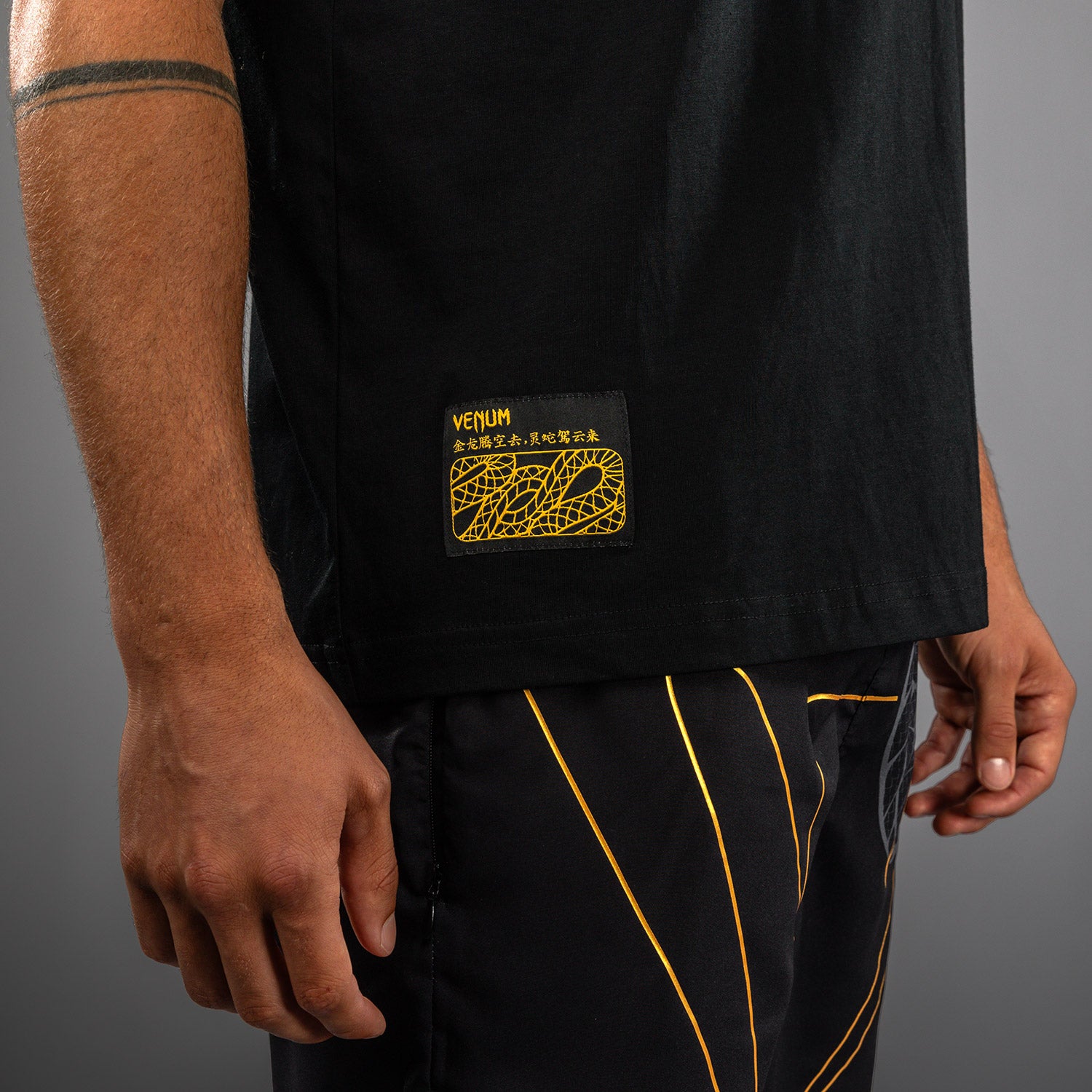 venum-serpenti-t-shirt-schwarz-silber-gold image 5
