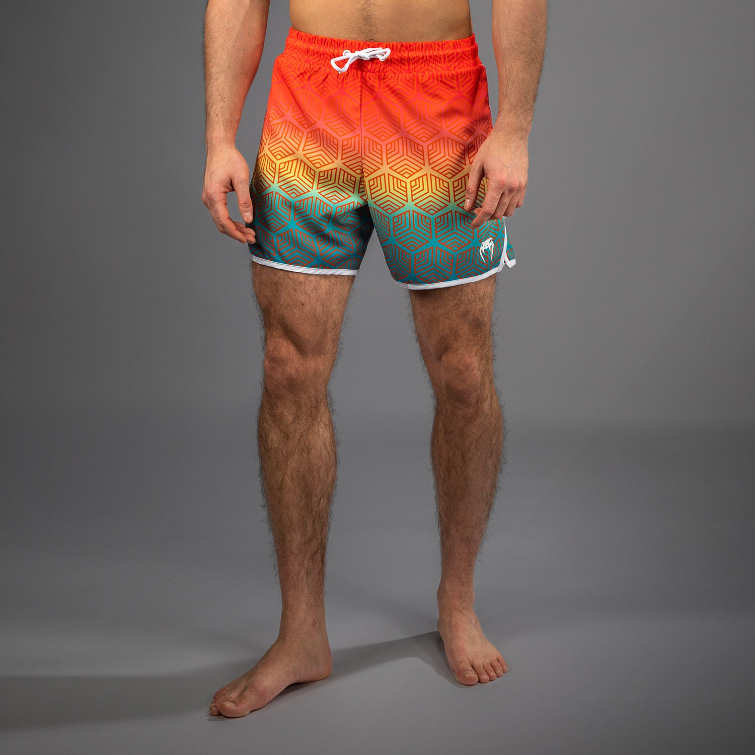 venum-octane-boardshorts-herren-sunset-orange-himmelblau image 4