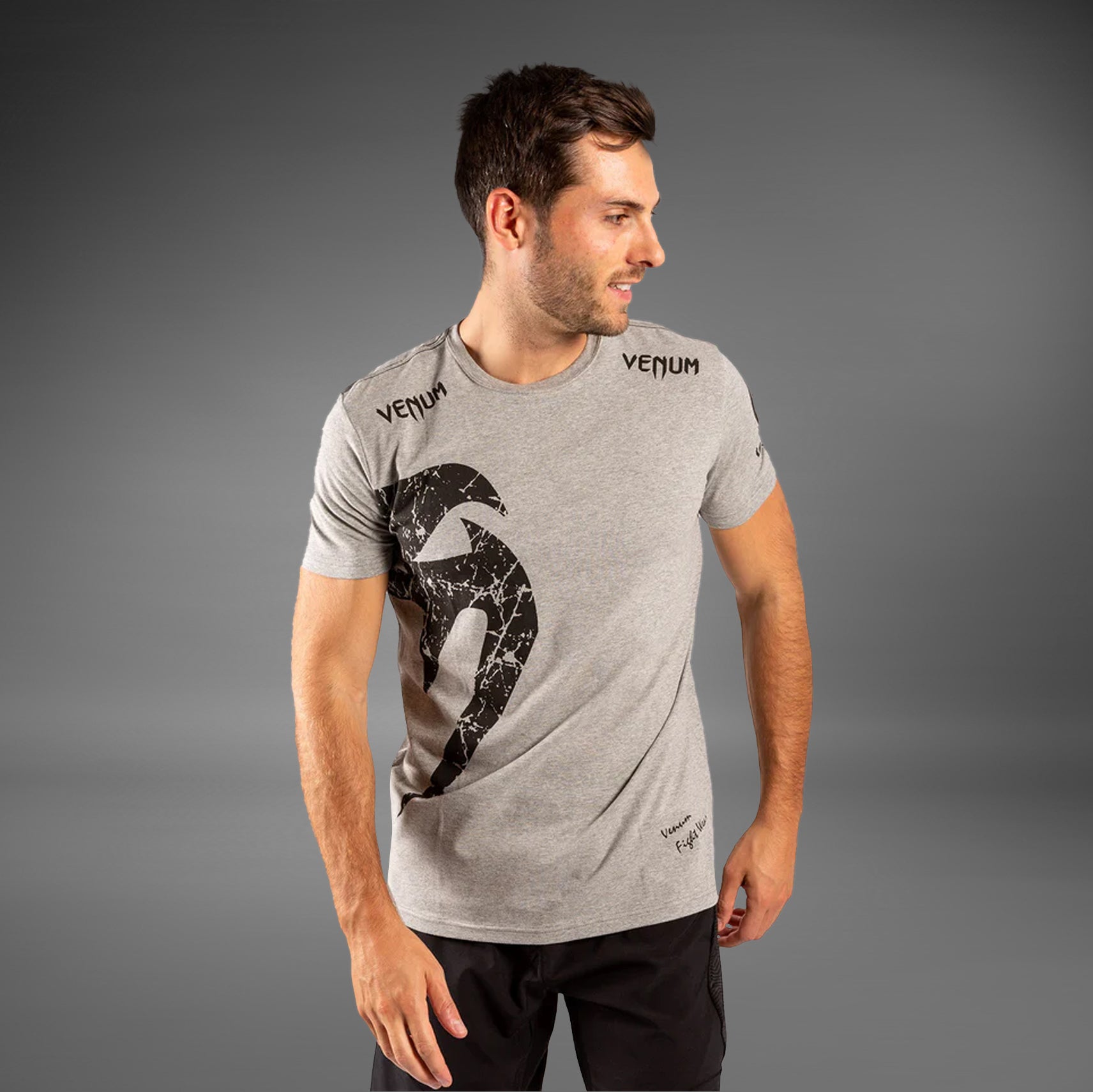 venum-giant-t-shirt-grau-schwarz-herren image 1