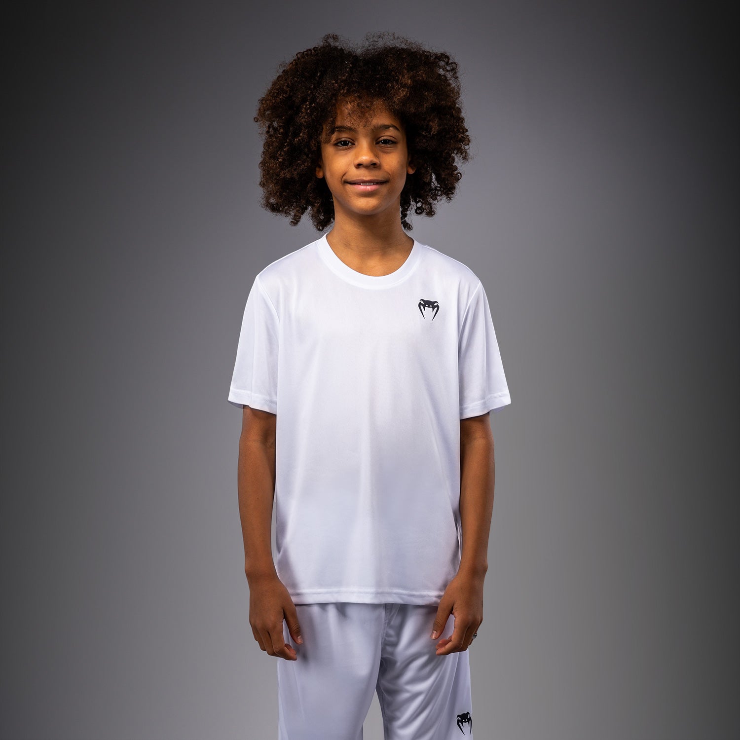 venum-lineup-kurzarm-t-shirt-f-r-kinder-wei-schwarz image 1