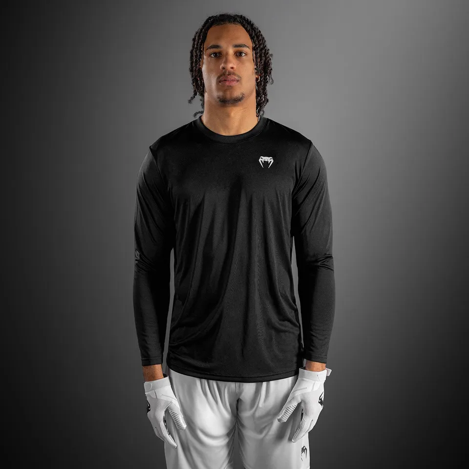 venum-lineup-performance-langarm-t-shirt-schwarz-wei image 1