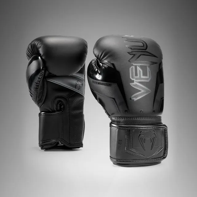 venum-elite-evo-boxhandschuhe-schwarz-schwarz image 1