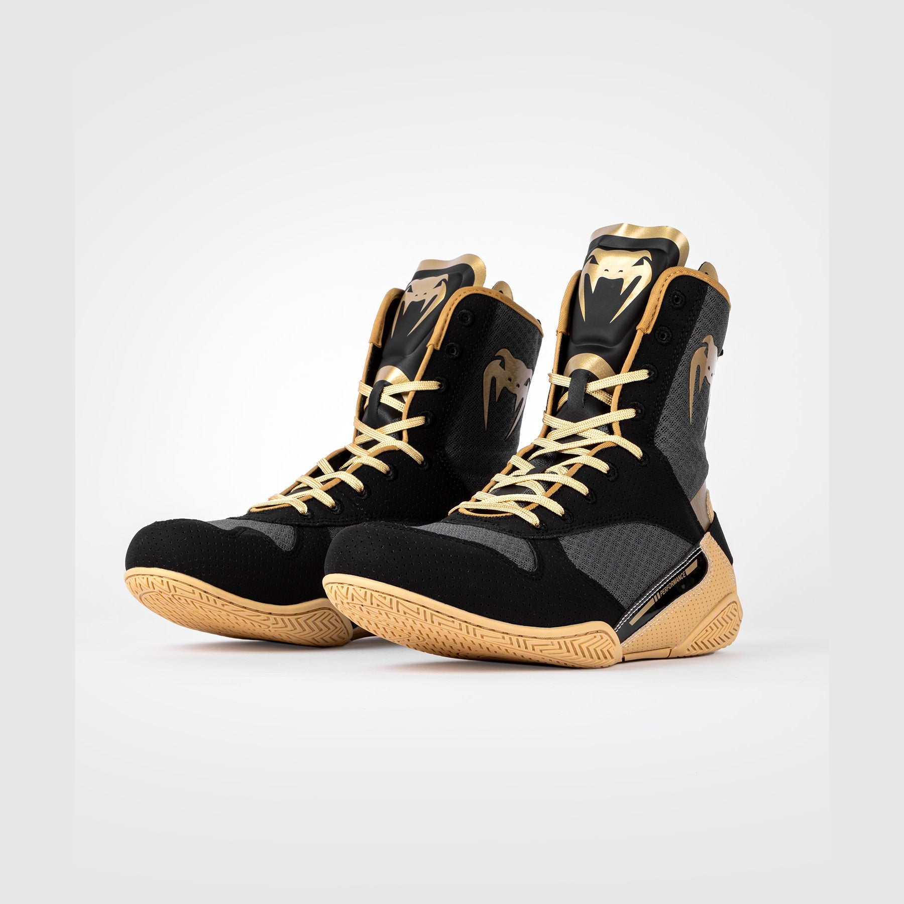 venum-elite-boxschuhe-schwarz-beige image 1