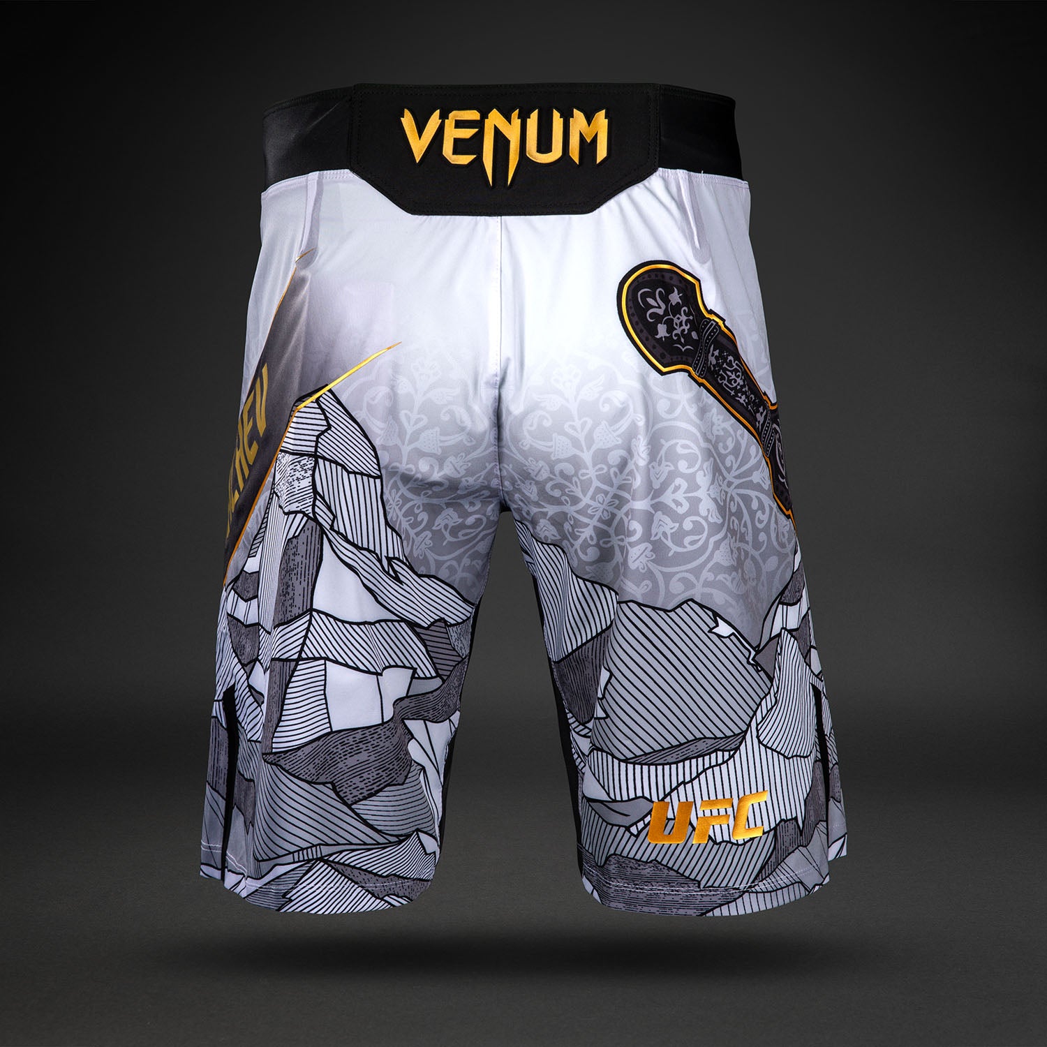 ufc-unrivaled-by-venum-islam-makhachev-fight-short-herren-wei-schwarz image 4