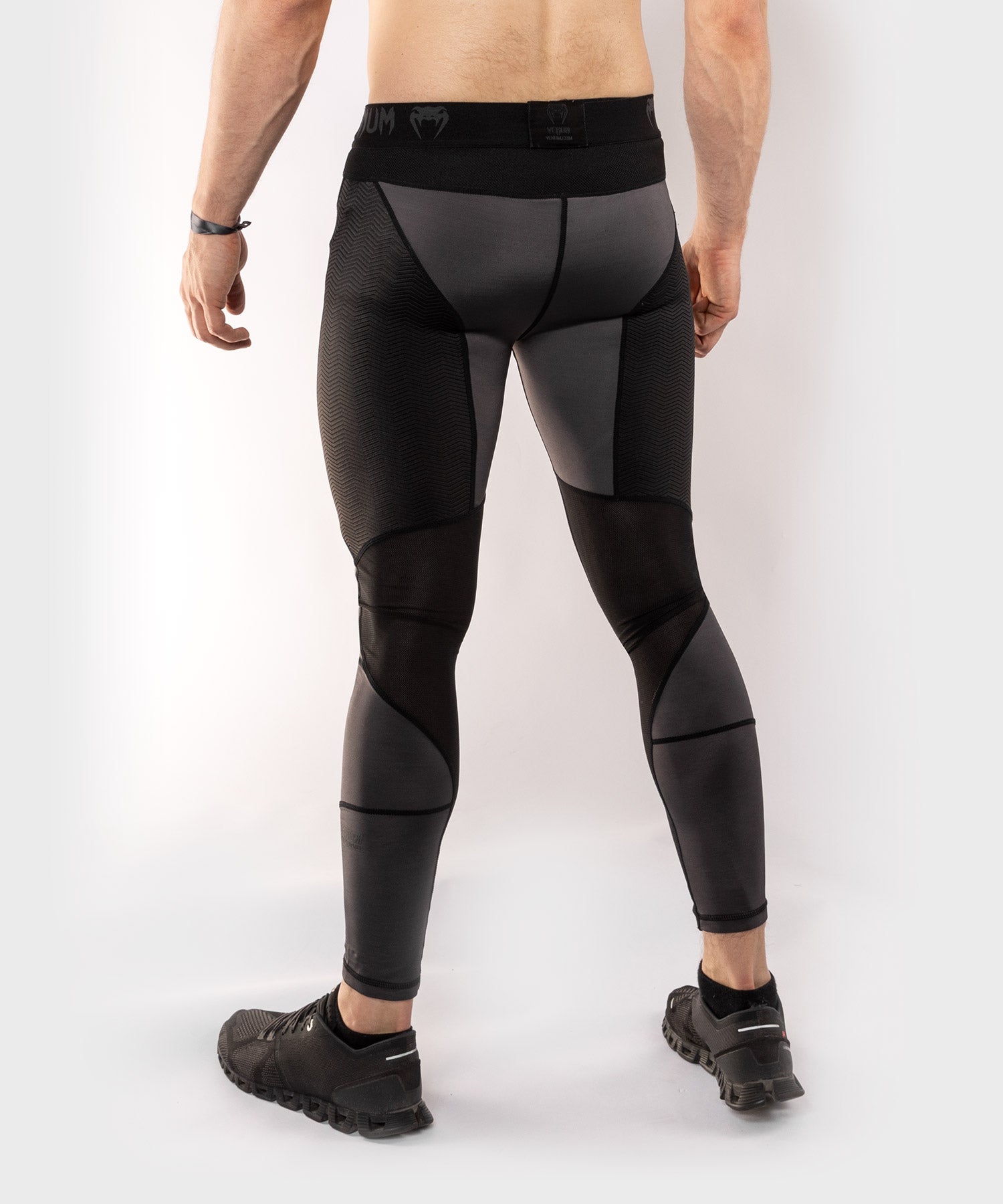 venum-g-fit-spats-kompressionshose-grau-schwarz image 4