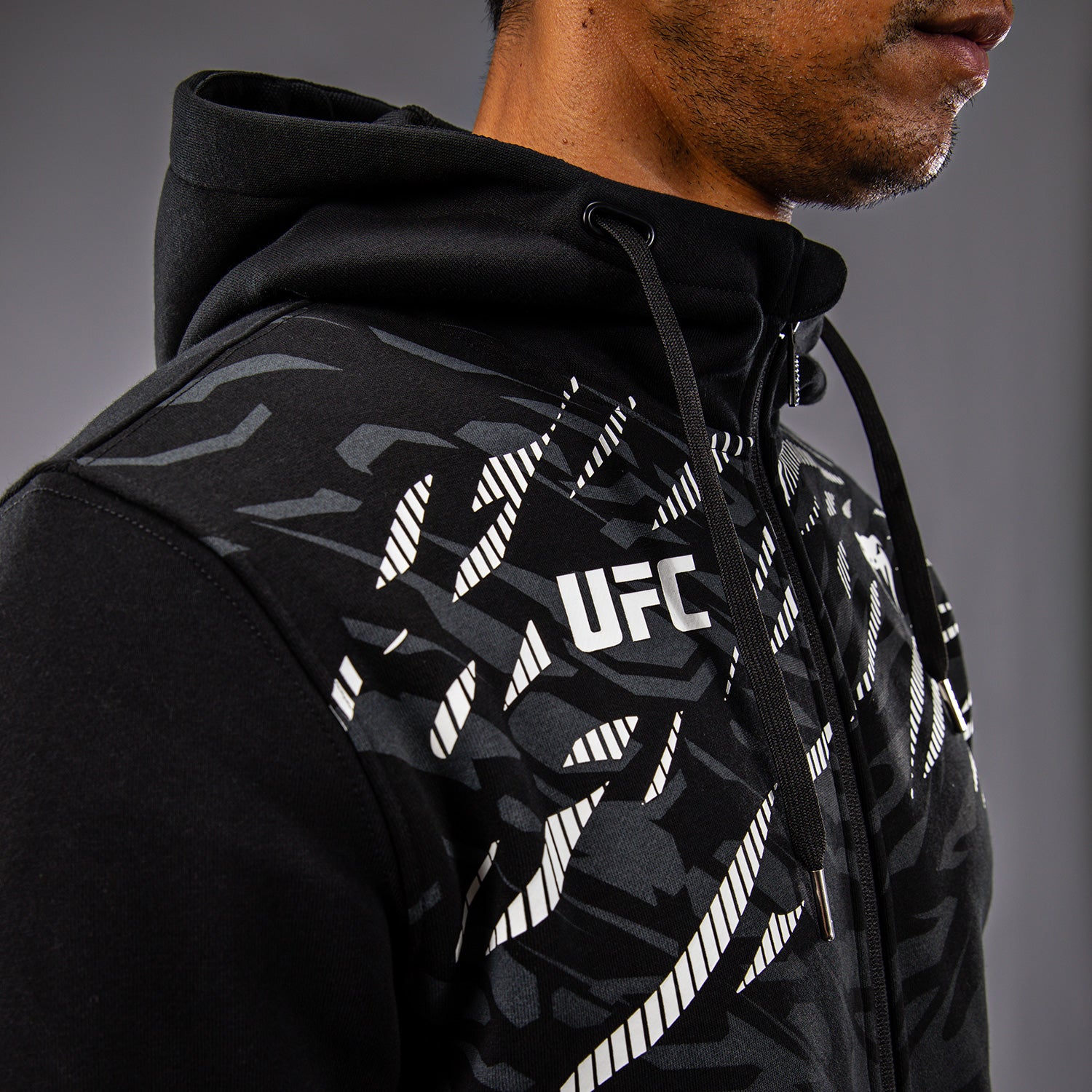 ufc-fusion-by-venum-replica-herren-zip-hoodie-schwarz image 7