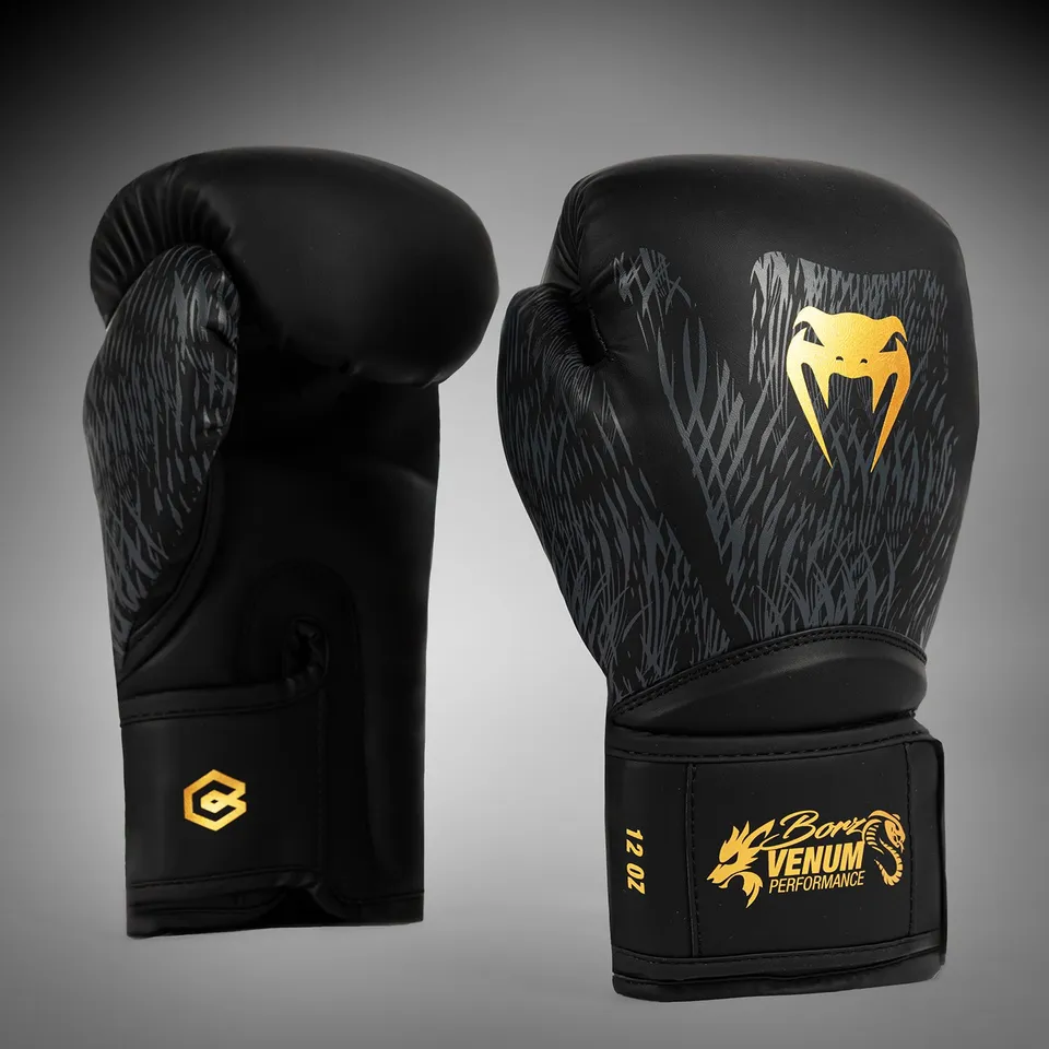 venum-x-chimaev-boxhandschuhe-schwarz-grau image 1