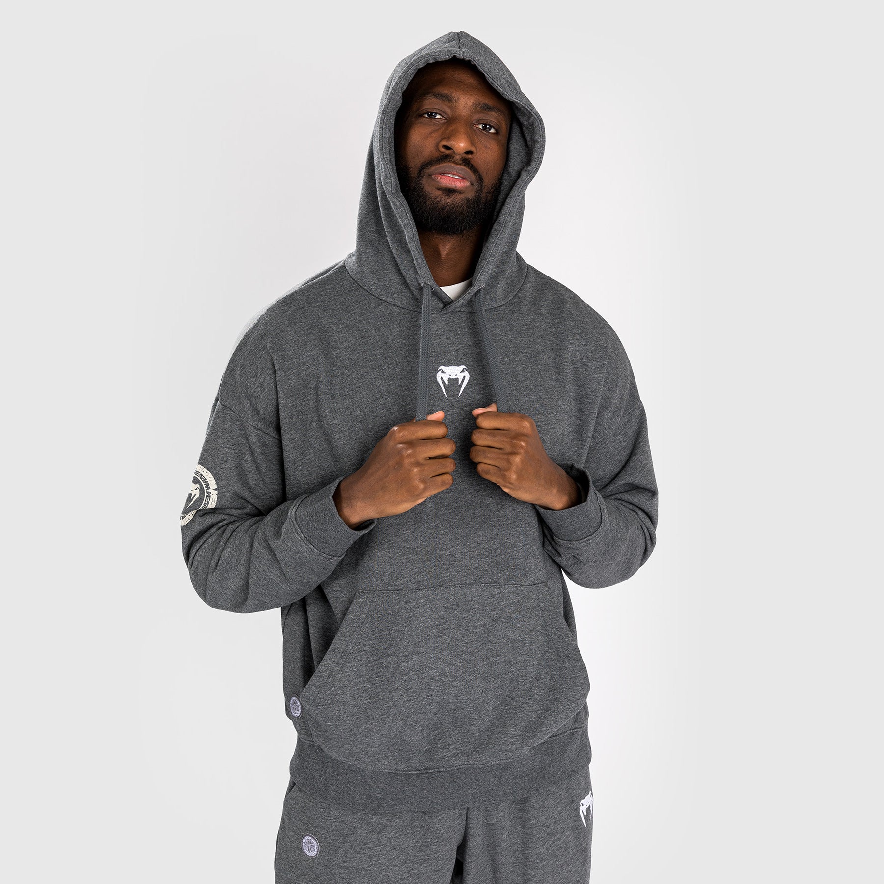 venum-vortex-xl-lite-herren-hoodie-dunkel-heather-grau image 4