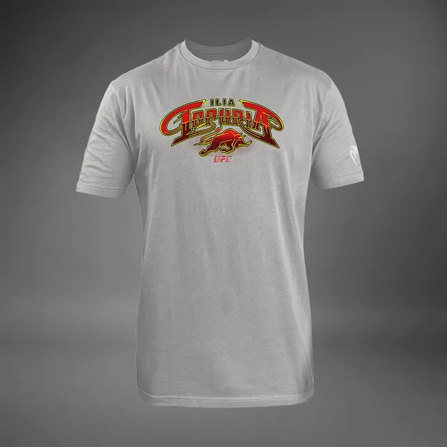 ufc-unrivaled-by-venum-ilia-topuria-herren-t-shirt-heather-grey image 1