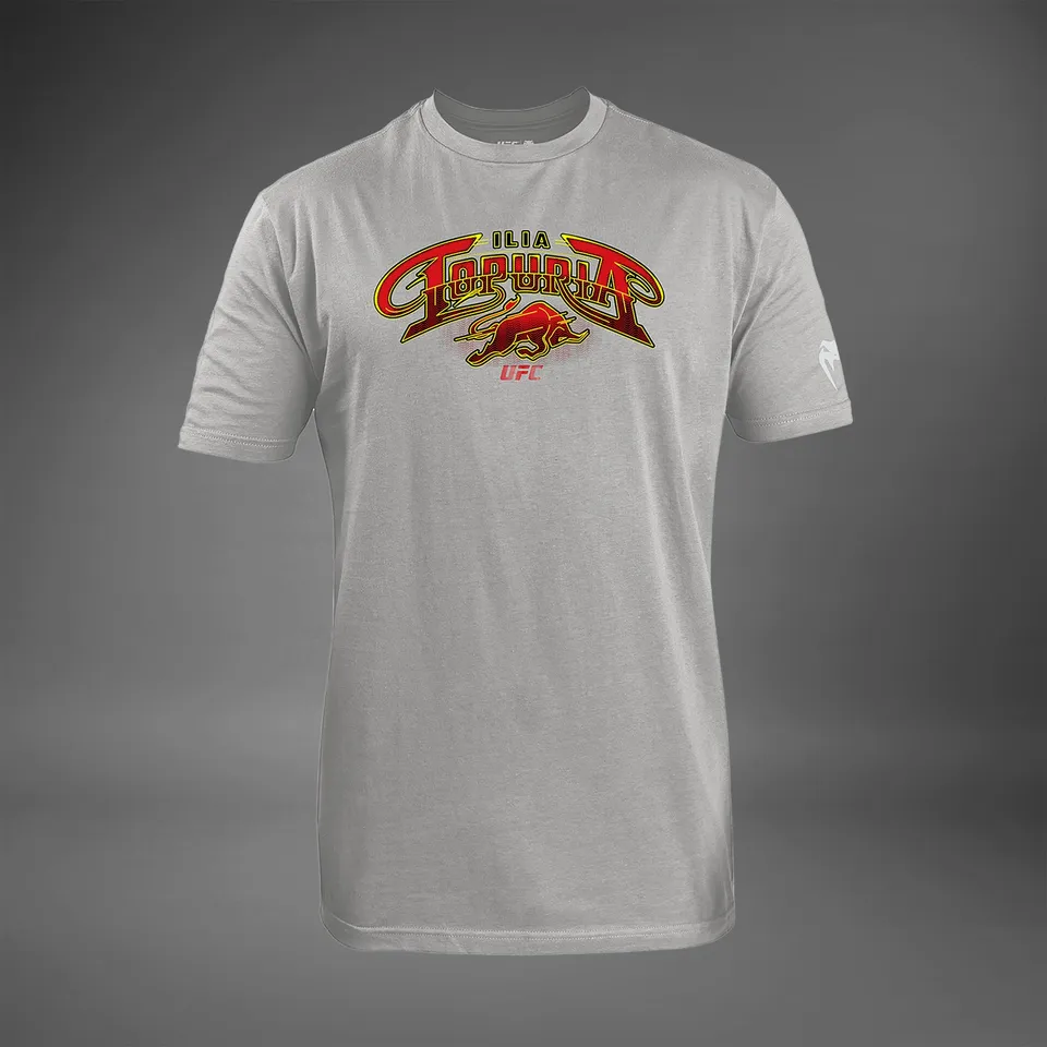 ufc-unrivaled-by-venum-ilia-topuria-herren-t-shirt-heather-grey image 1