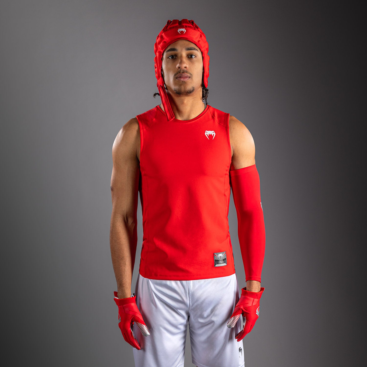 venum-elite-fu-ball-rmelloses-kompressionsshirt-rot-f-r-herren image 1
