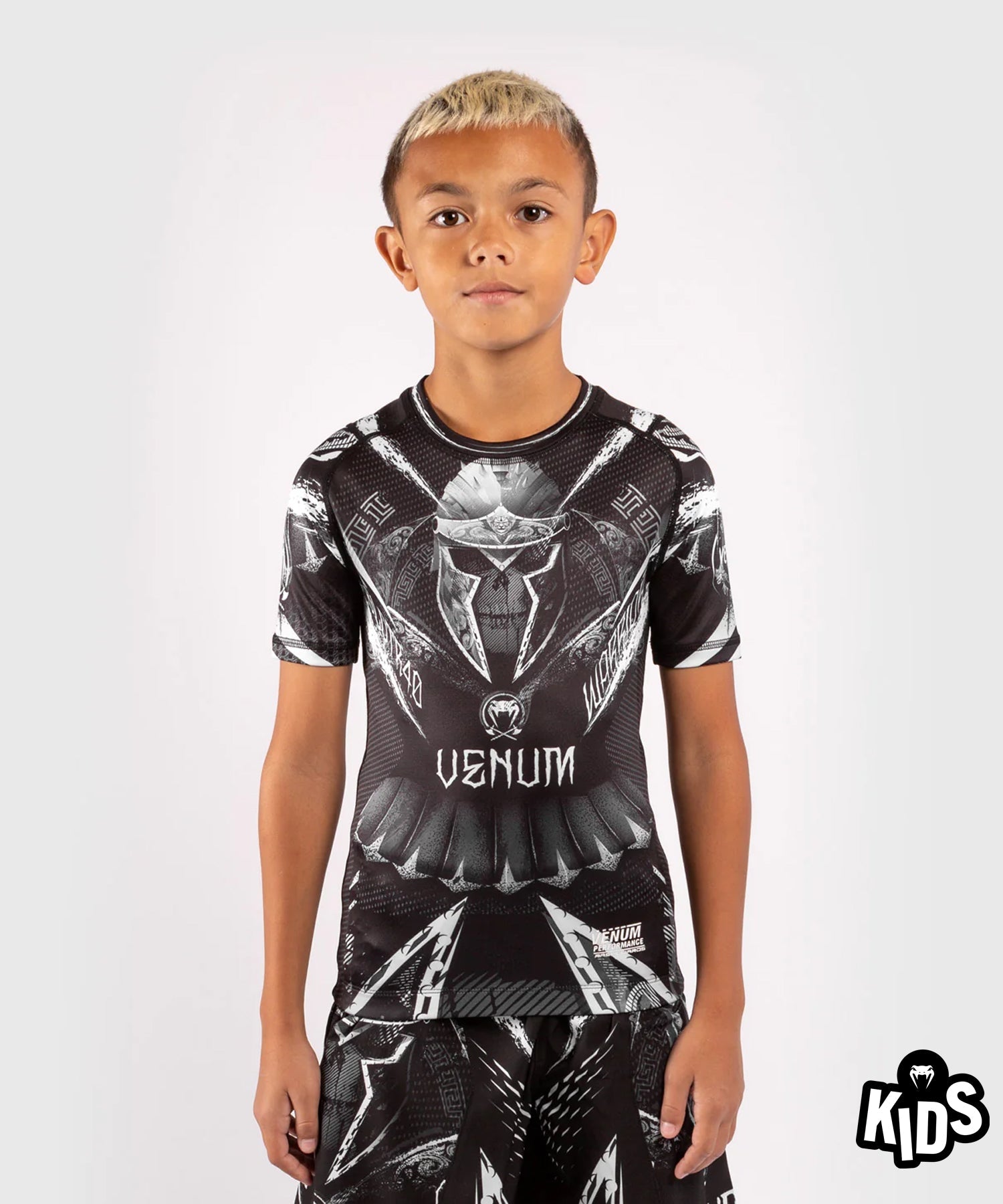 venum-gldtr-4-0-kurzarm-rashguard-kinder-schwarz-wei image 1