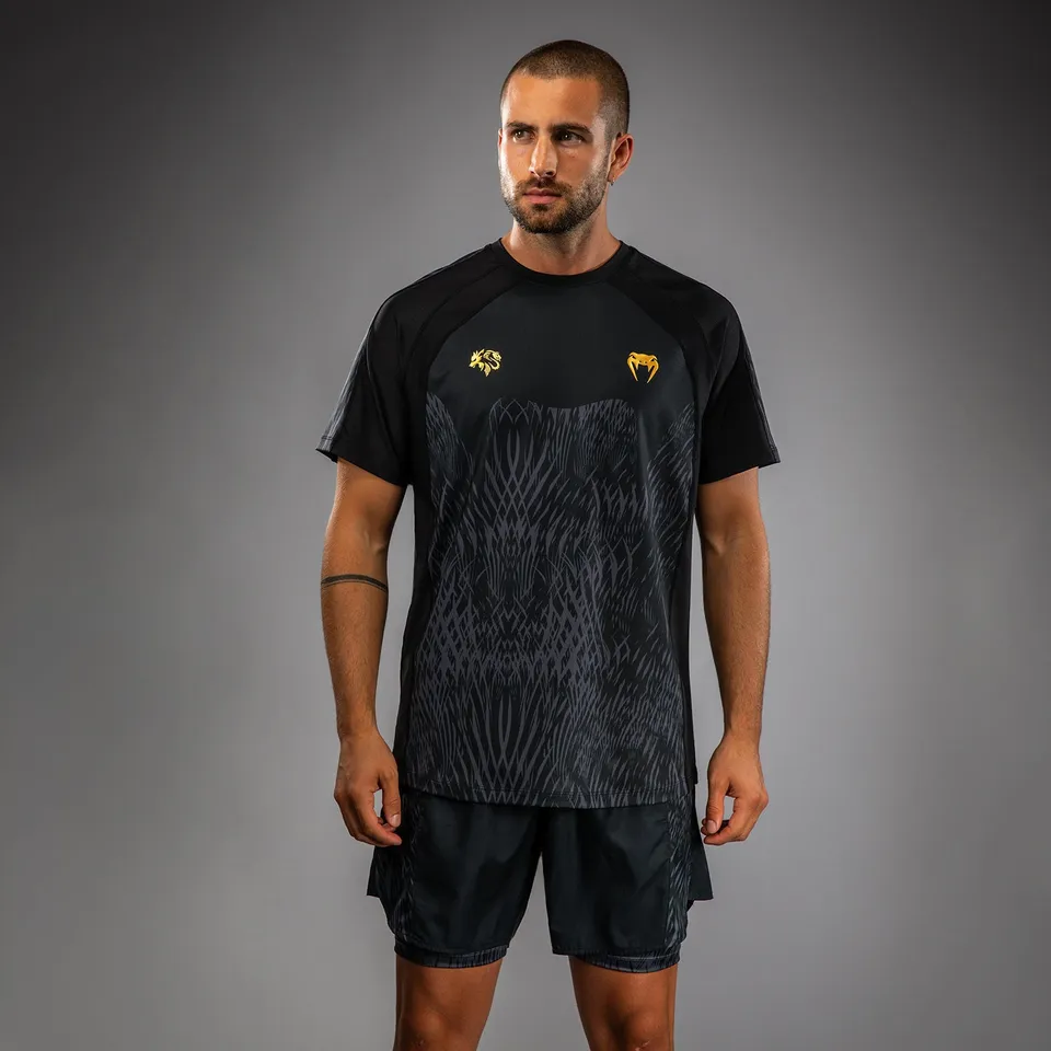 venum-x-chimaev-dry-tech-shirt-schwarz-grau-herren image 1
