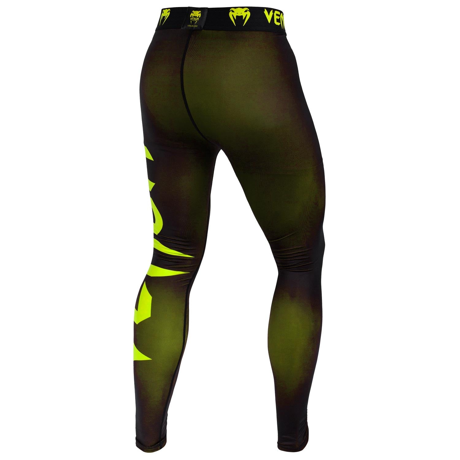 venum-giant-spats-kompressionhose-schwarz-neongelb image 2
